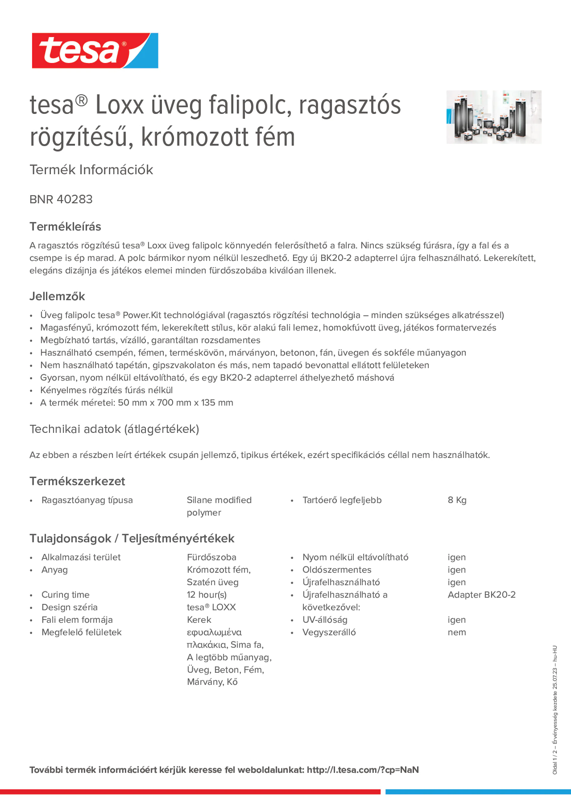 Product information_tesa® 40283_hu-HU