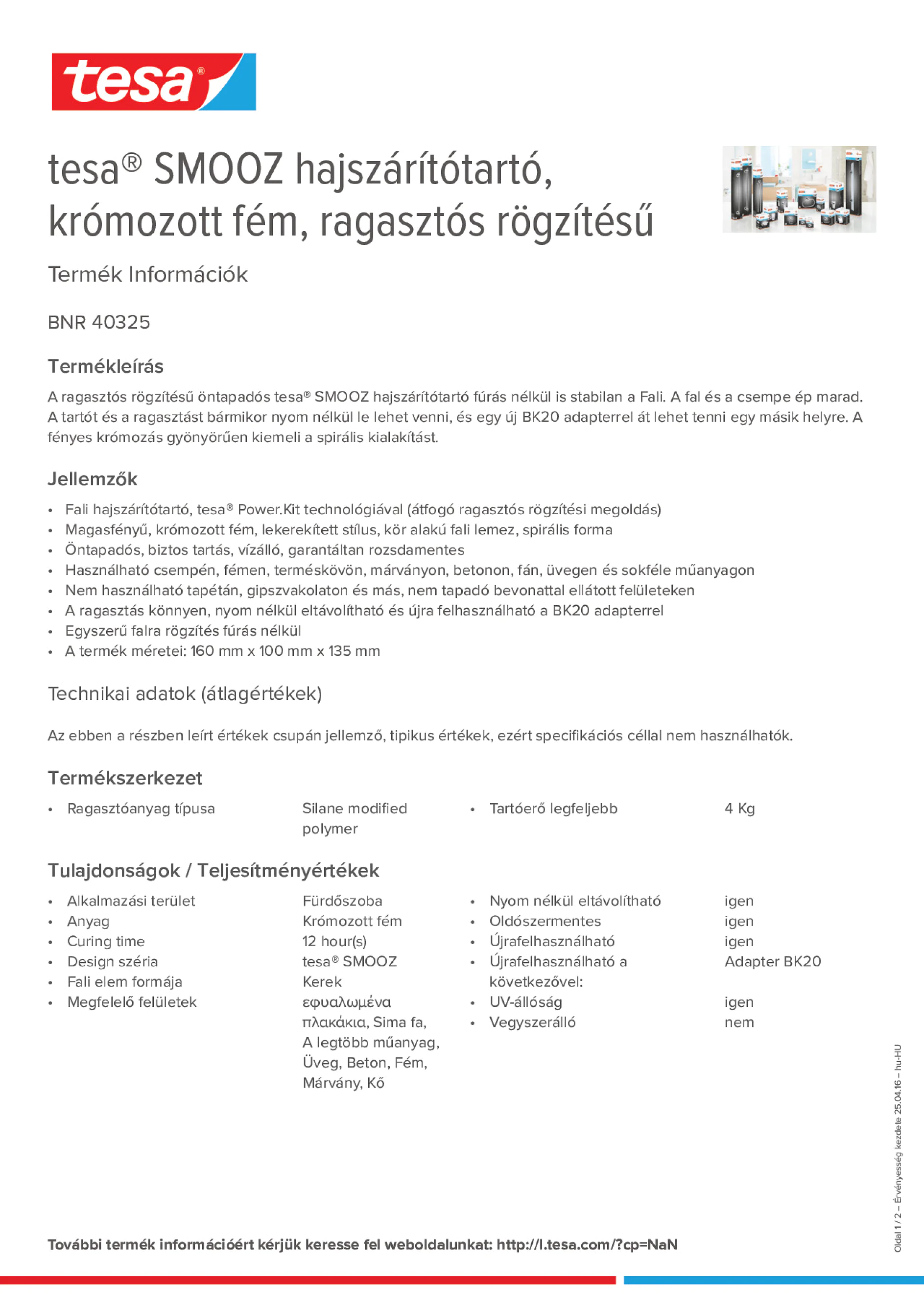 Product information_tesa® 40325_hu-HU