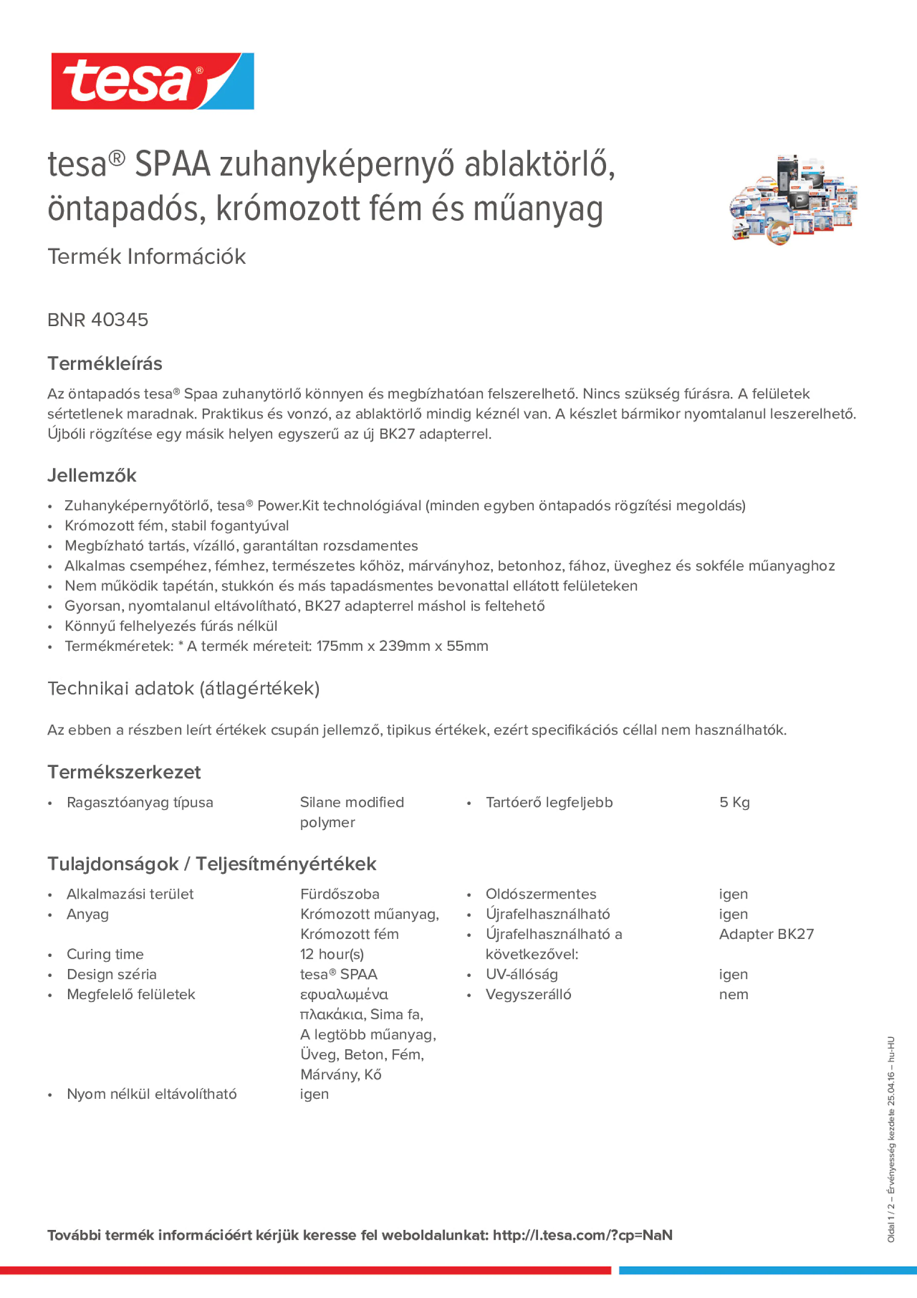 Product information_tesa® 40345_hu-HU