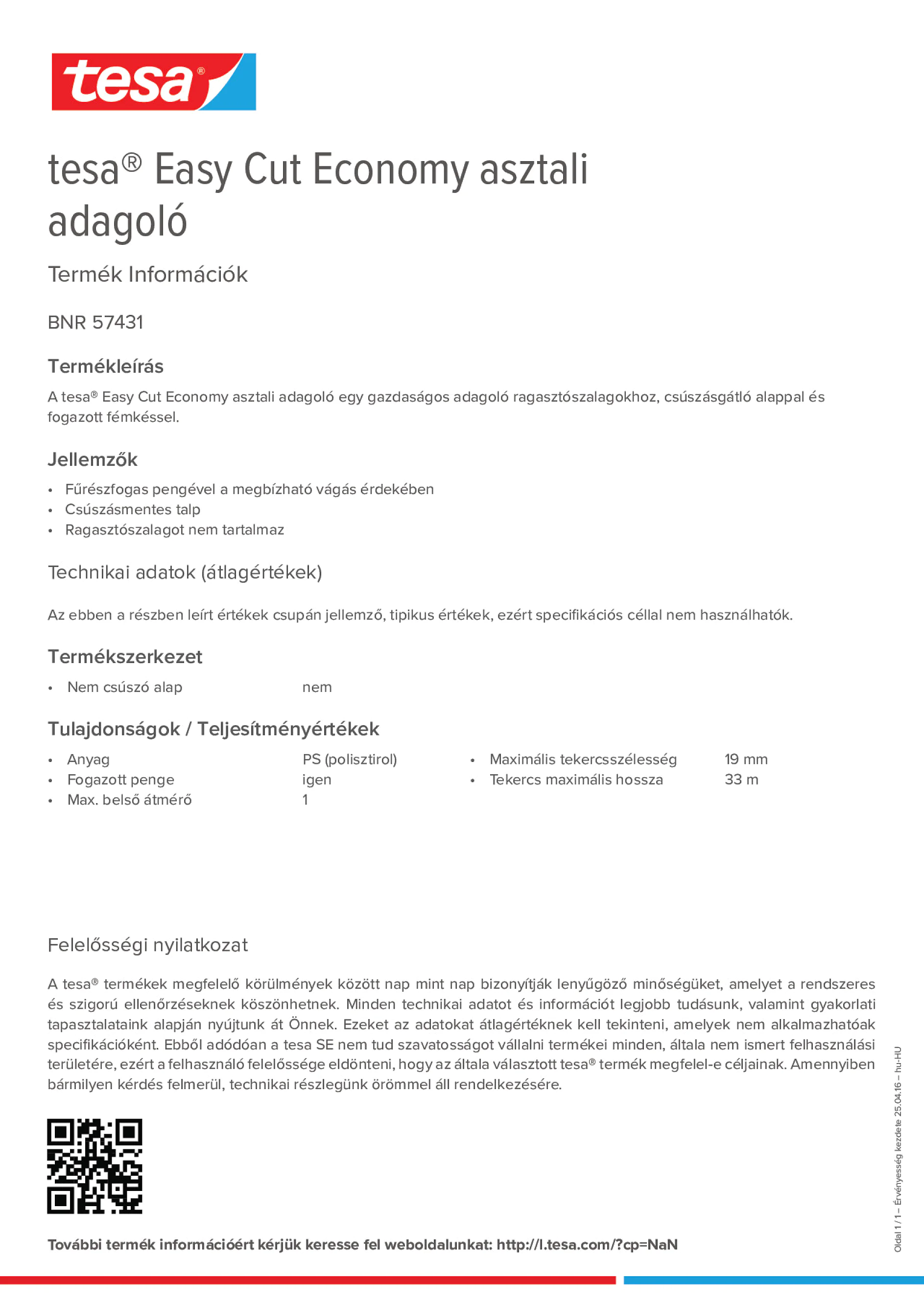 Product information_tesa® Easy Cut 57431_hu-HU
