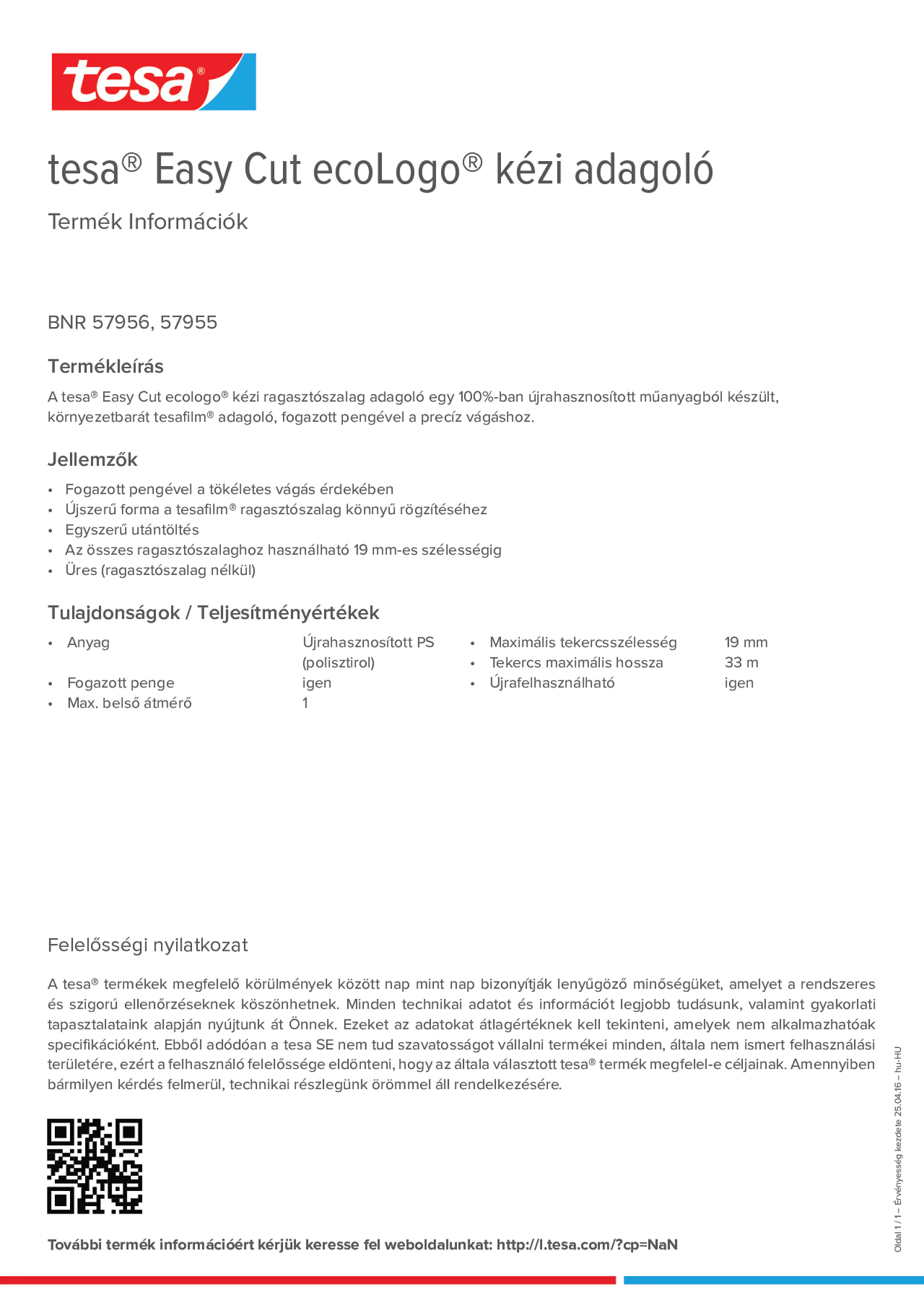 Product information_tesa® Easy Cut 57955_hu-HU