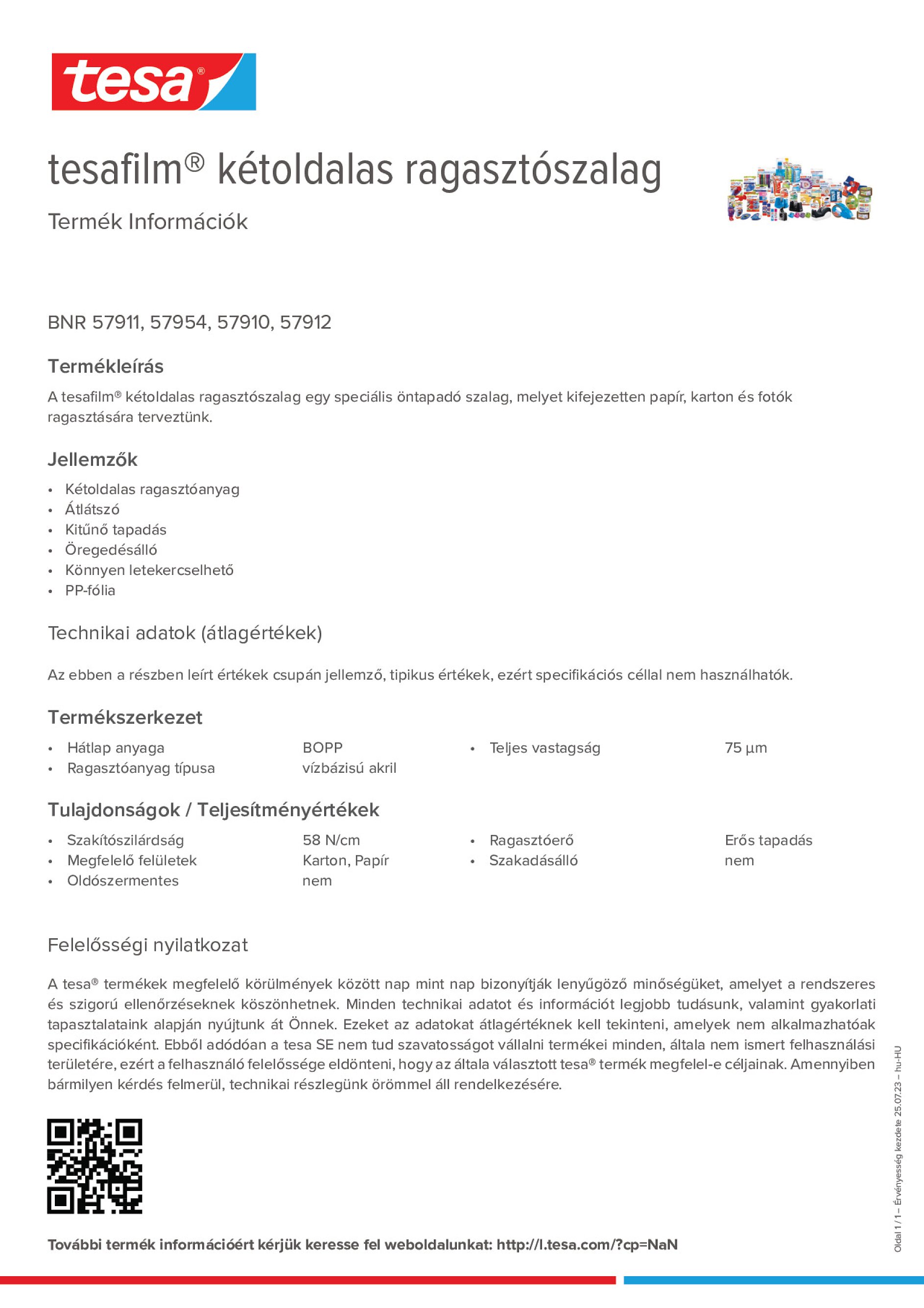 Product information_tesafilm® 57910_hu-HU