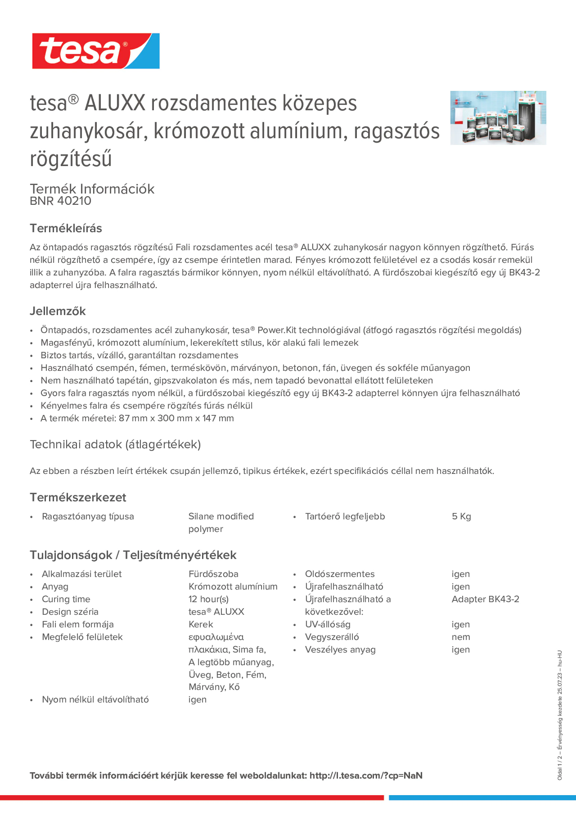 Product information_tesa® 40210_hu-HU