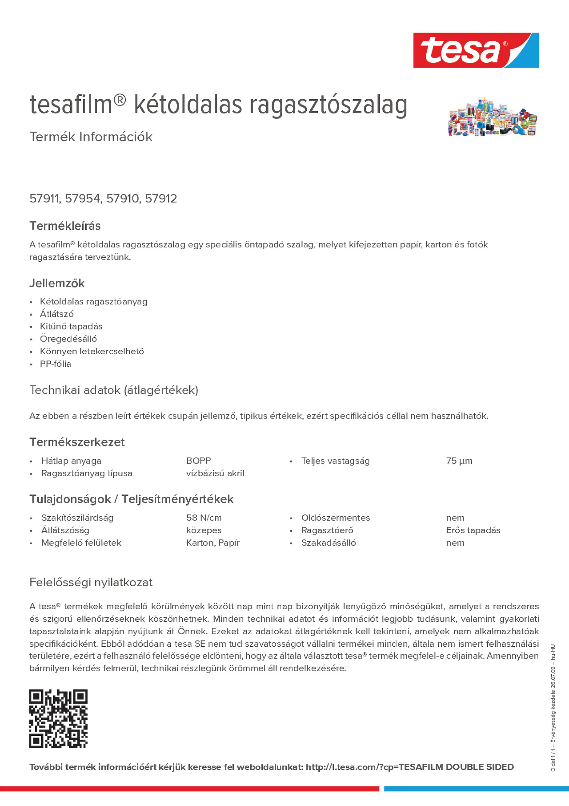 Product information_tesafilm® 57910_hu-HU