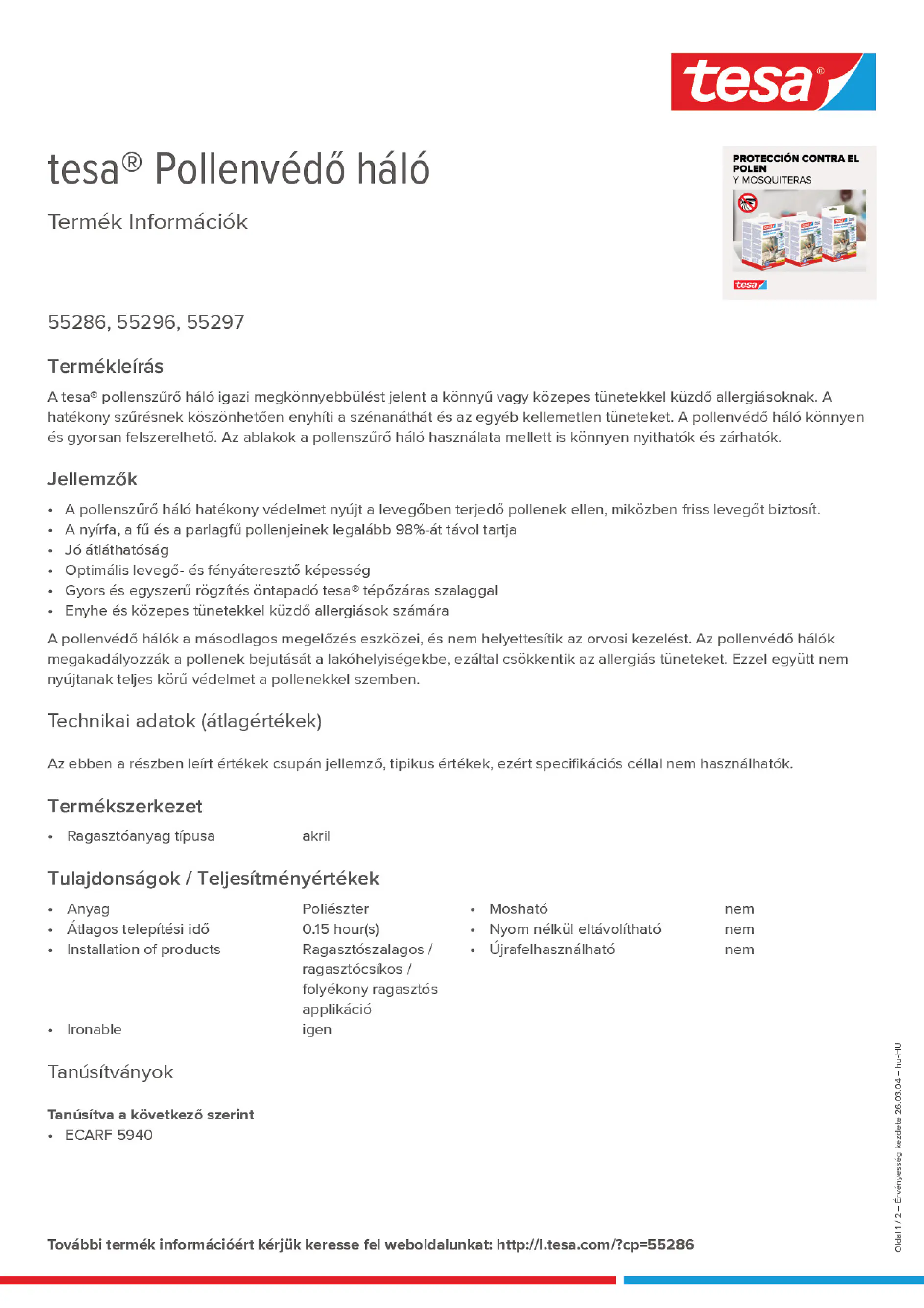 Product information_tesa® 55286_hu-HU
