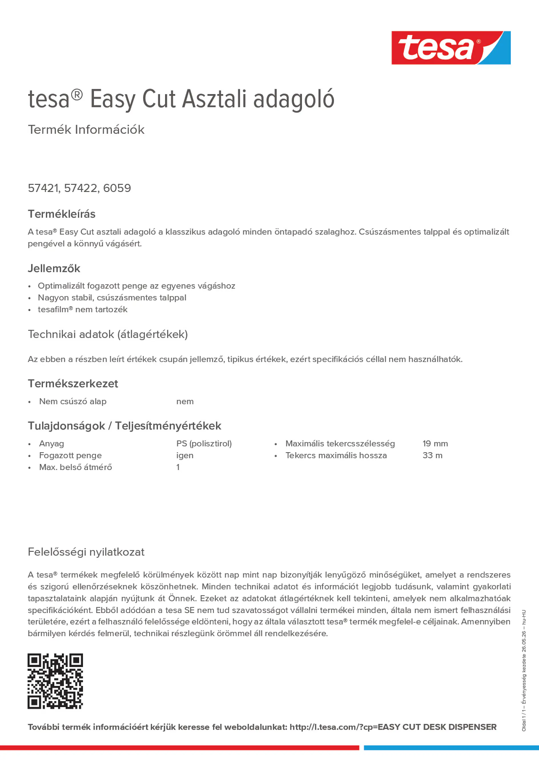 Product information_tesa® Easy Cut 57421_hu-HU