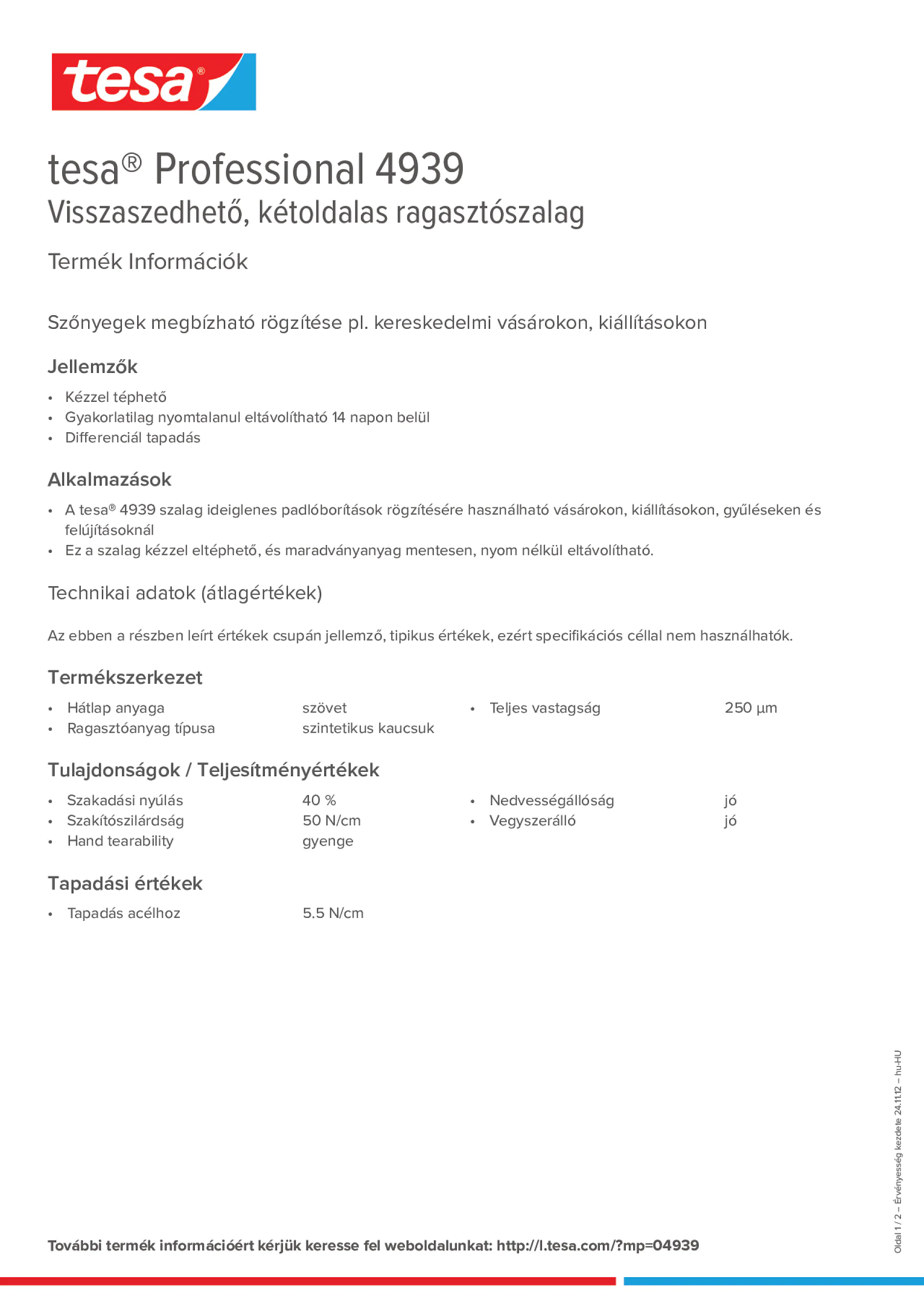 Product information_tesa® Professional 04939_hu-HU