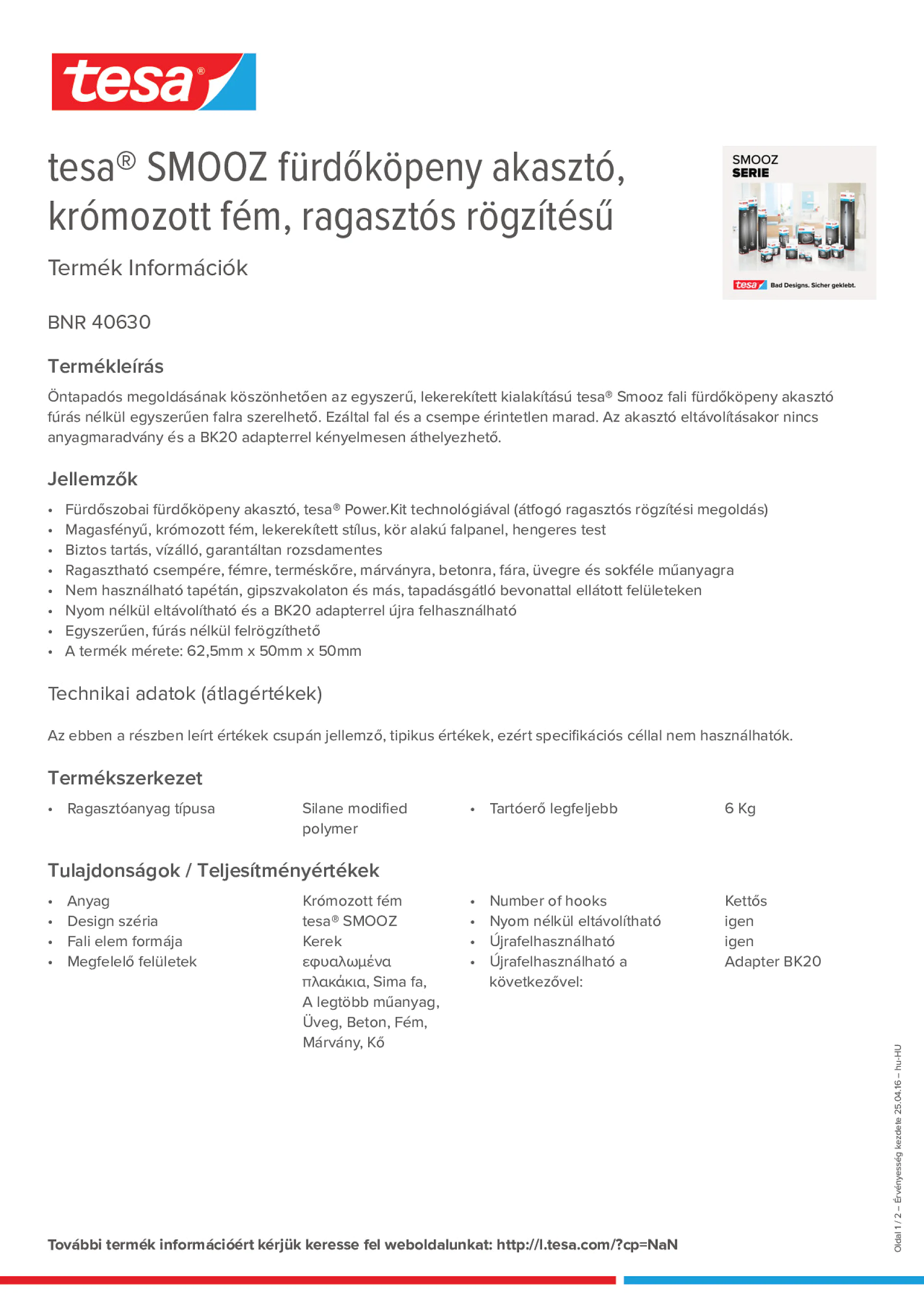 Product information_tesa® 40630_hu-HU
