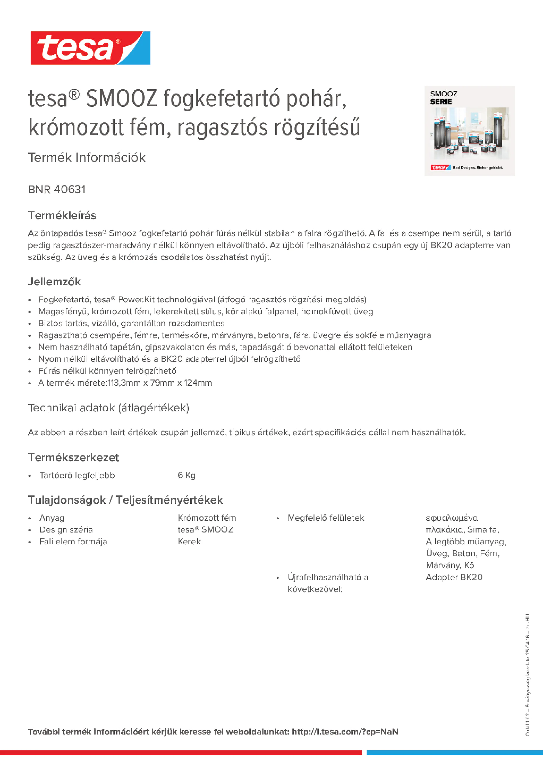 Product information_tesa® 40631_hu-HU