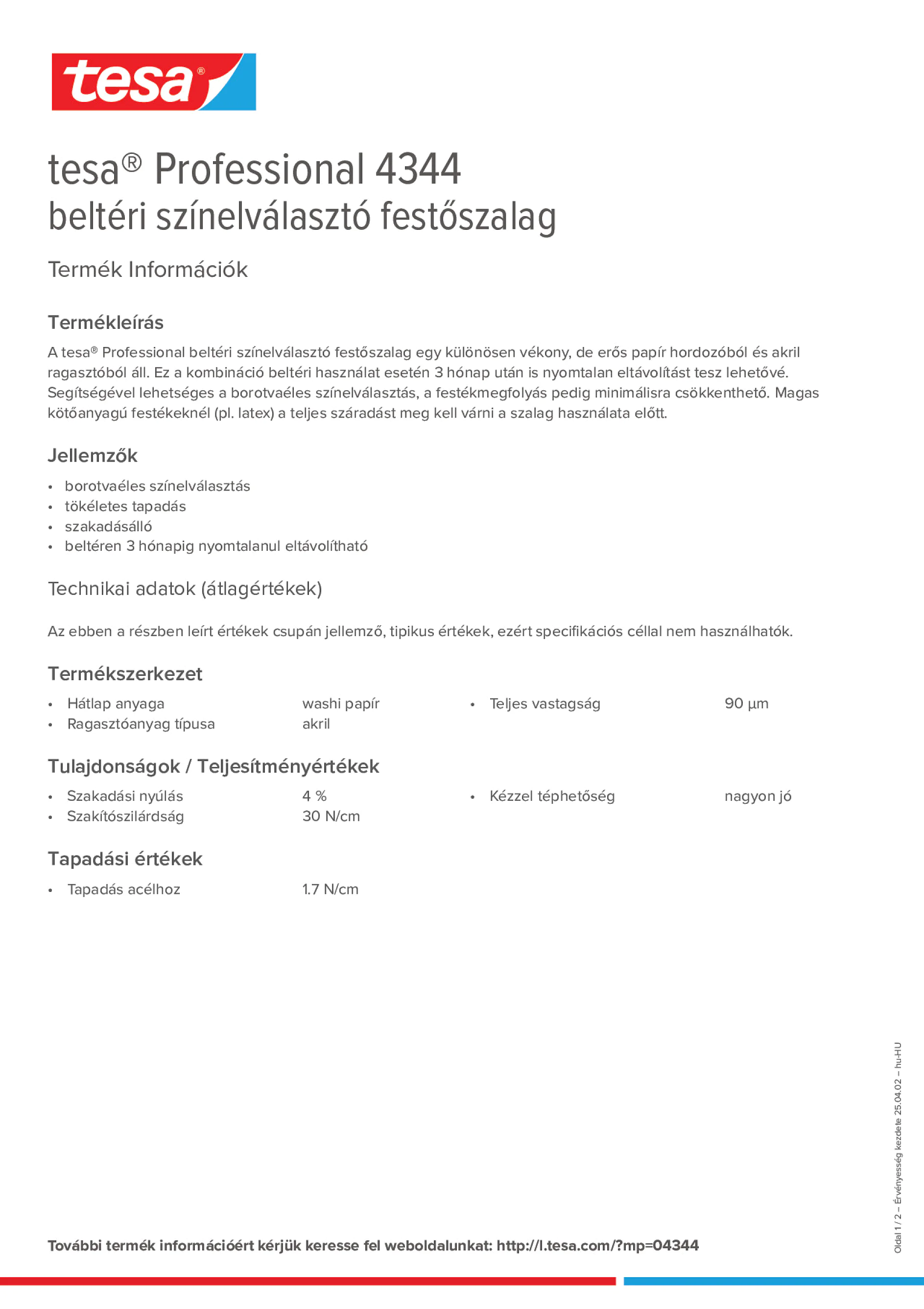 Product information_tesa® Professional 04344_hu-HU
