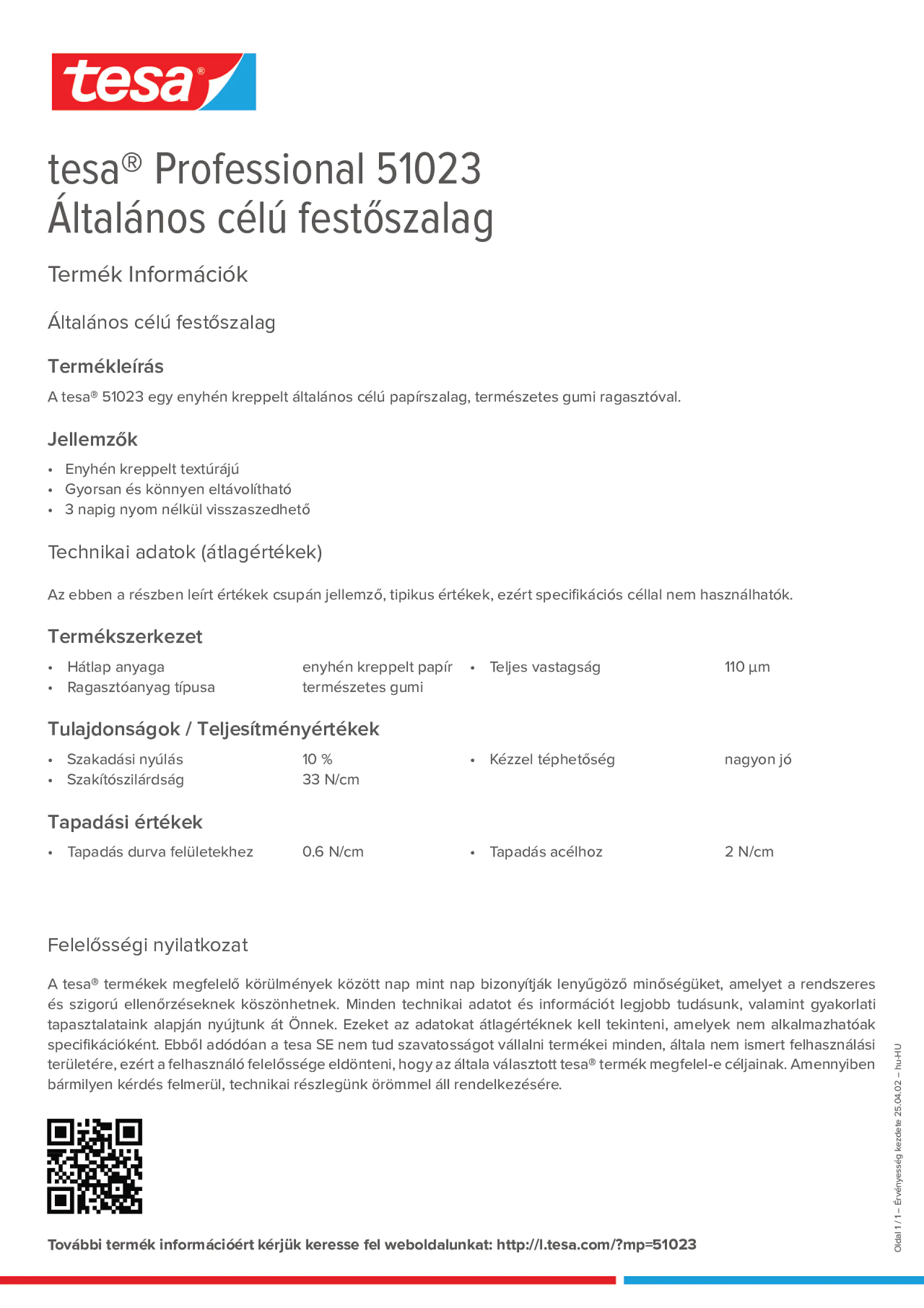 Product information_tesa® Professional 51023_hu-HU