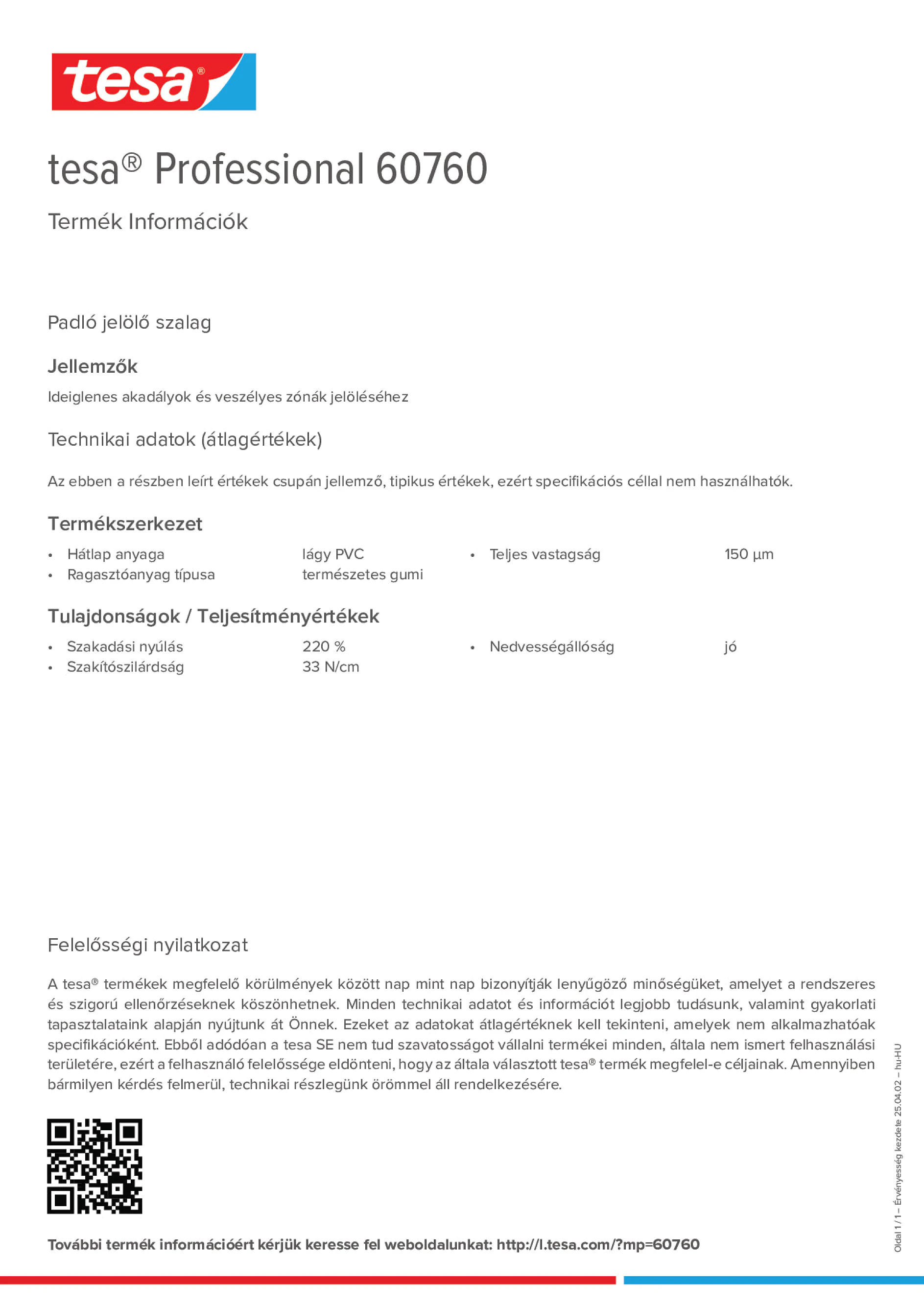 Product information_tesa® Professional 60760_hu-HU