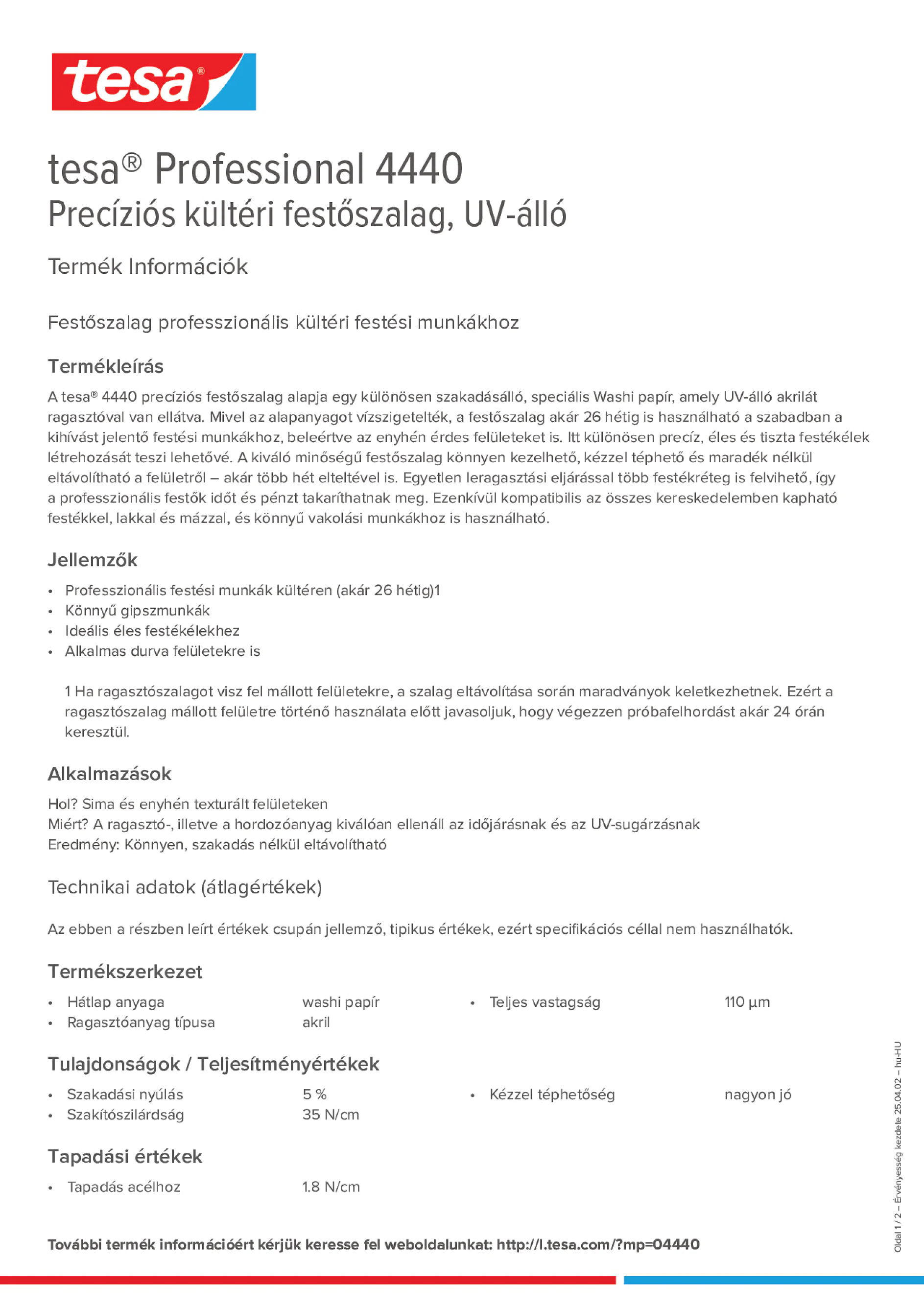 Product information_tesa® Professional 04440_hu-HU