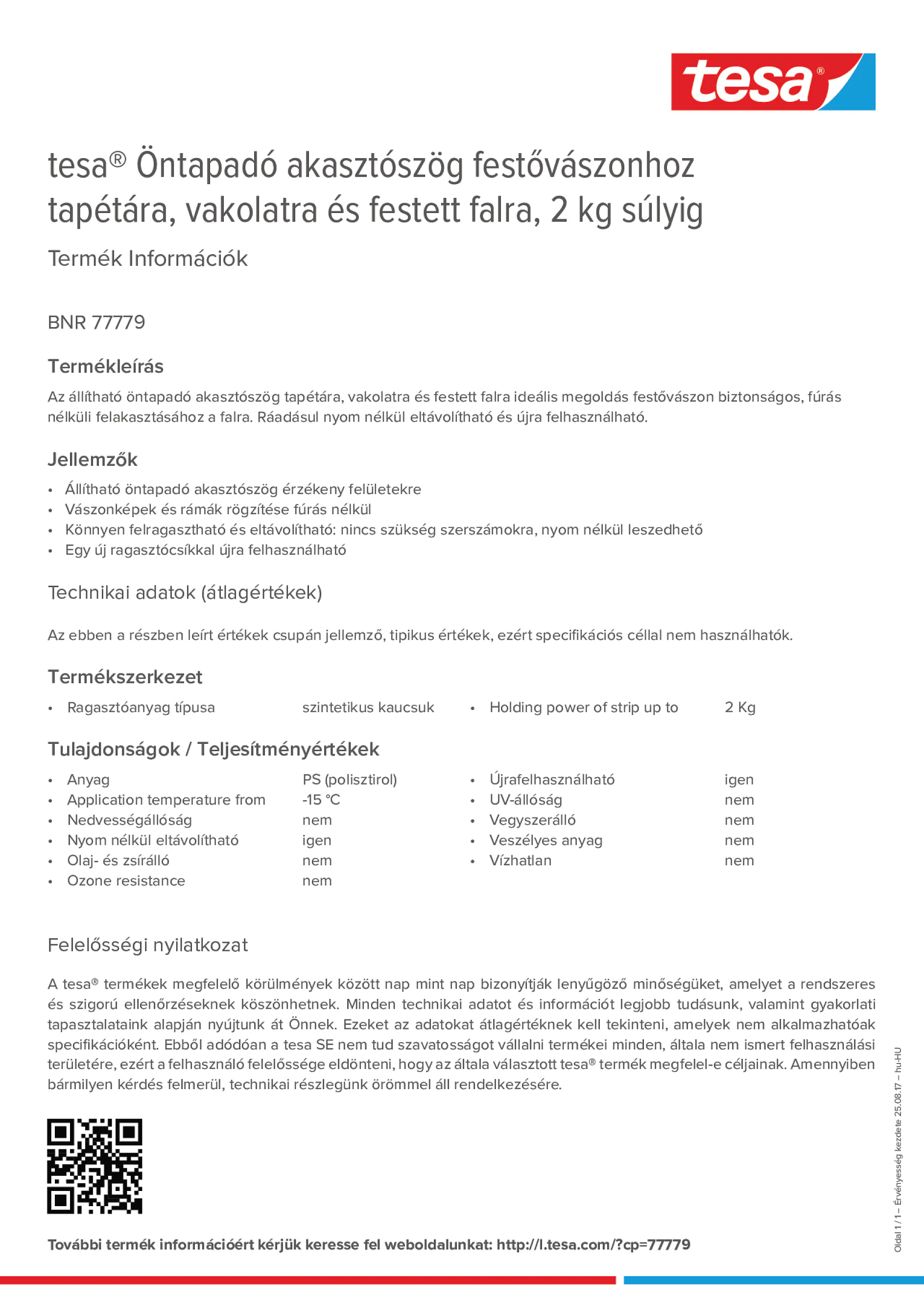 Product information_tesa® 77779_hu-HU