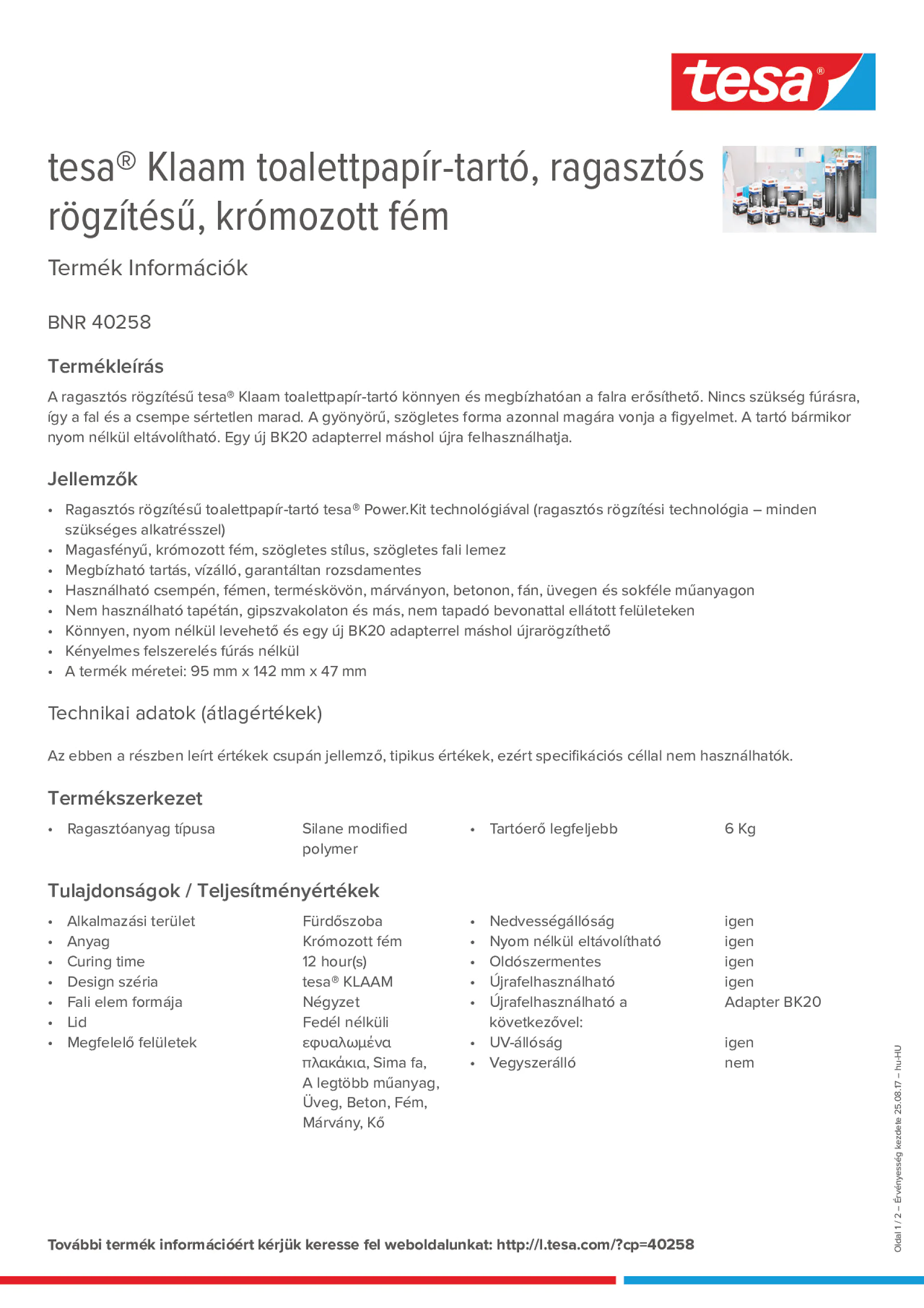 Product information_tesa® 40258_hu-HU