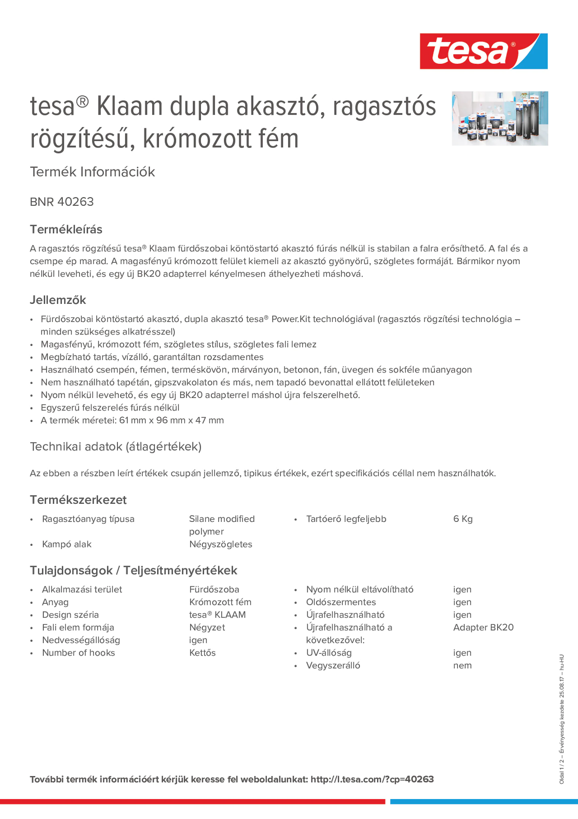 Product information_tesa® 40263_hu-HU