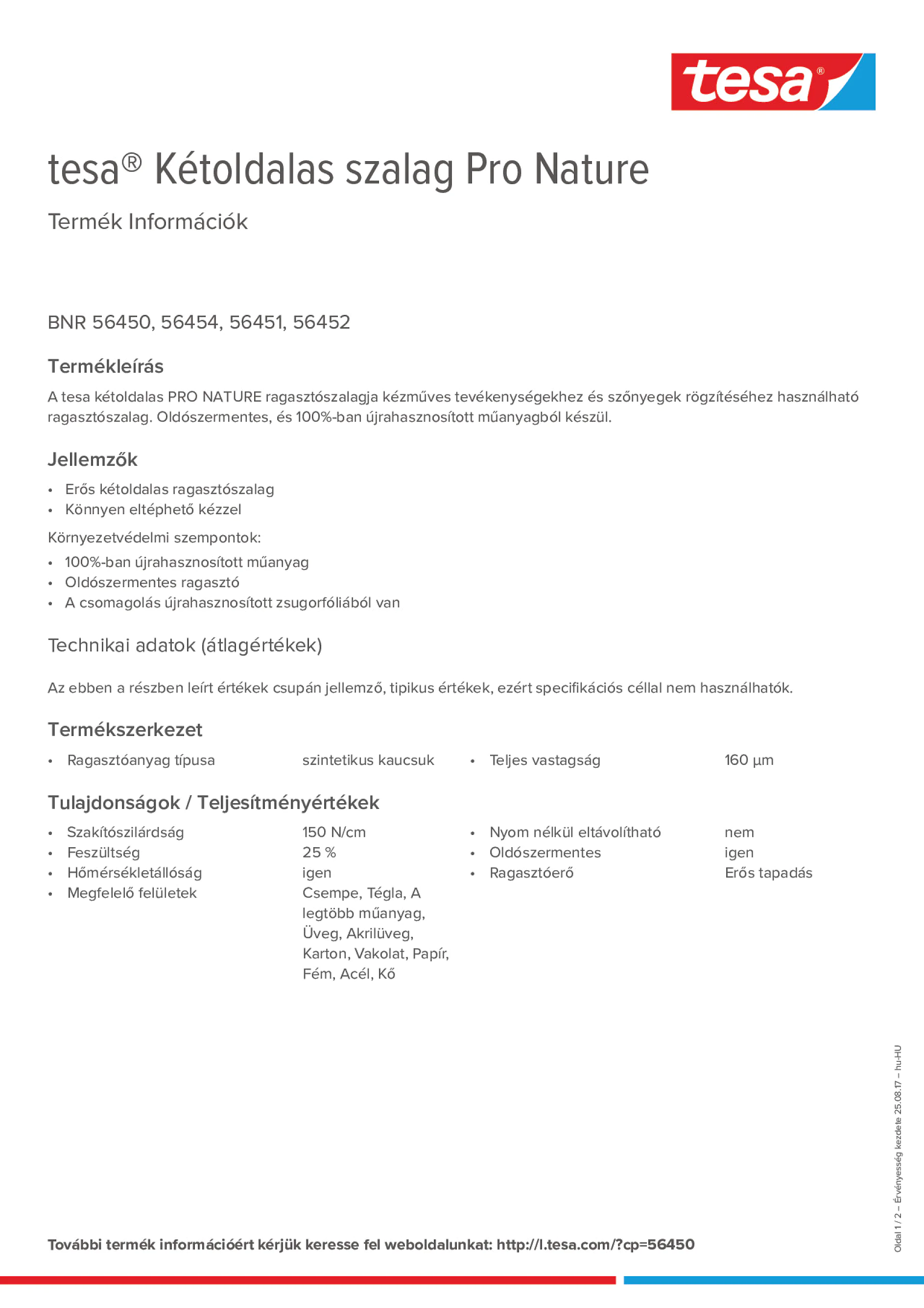 Product information_tesa® 56450_hu-HU