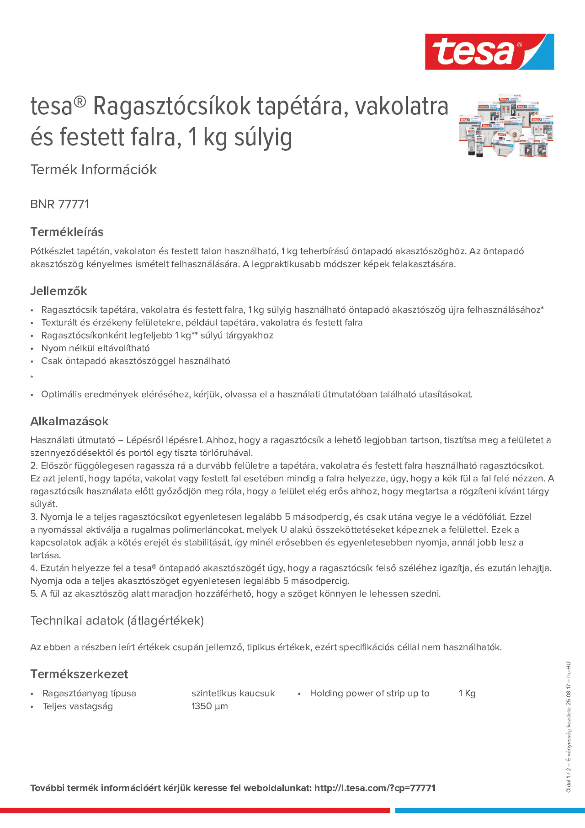 Product information_tesa® 77771_hu-HU