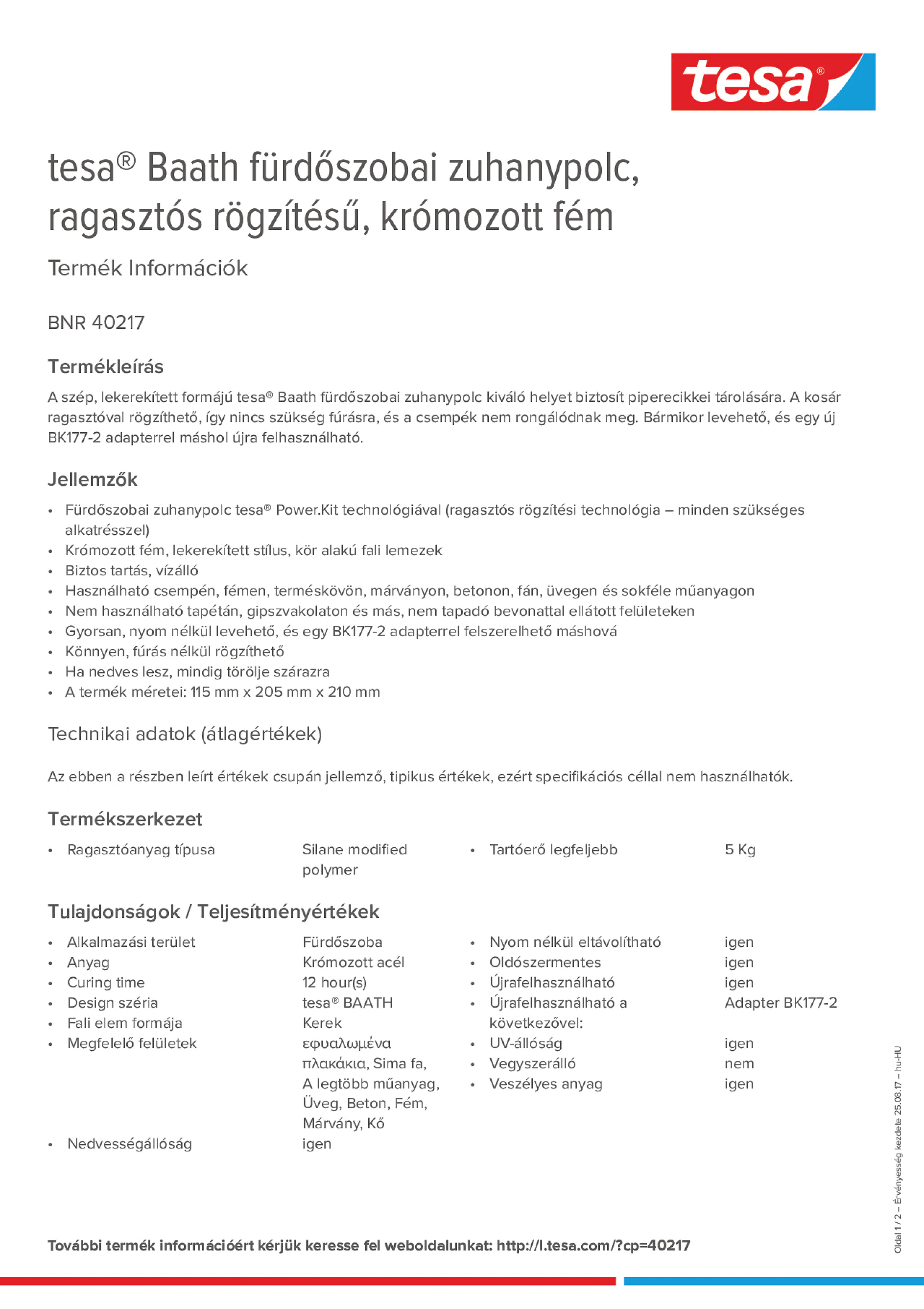 Product information_tesa® 40217_hu-HU