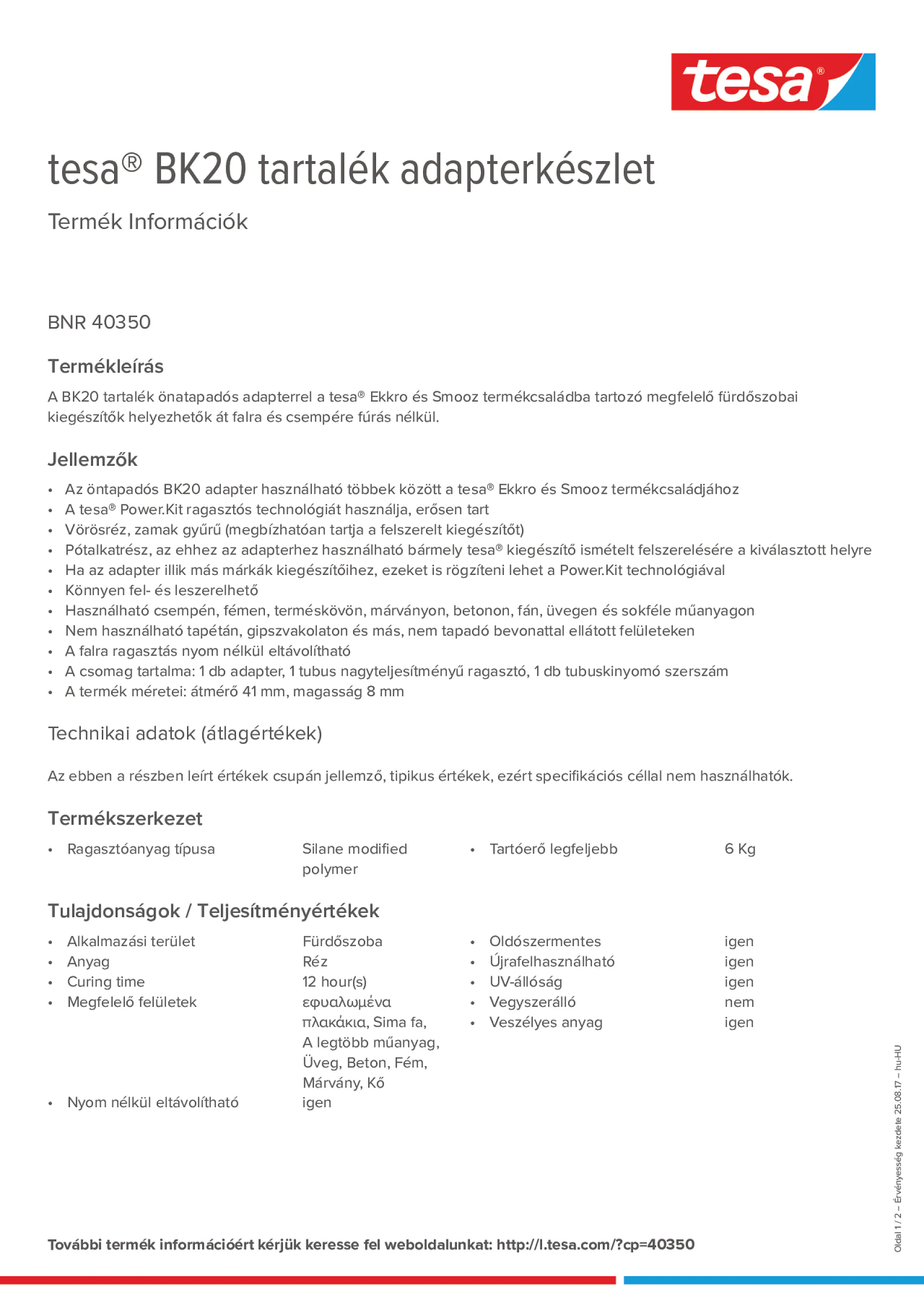 Product information_tesa® 40350_hu-HU