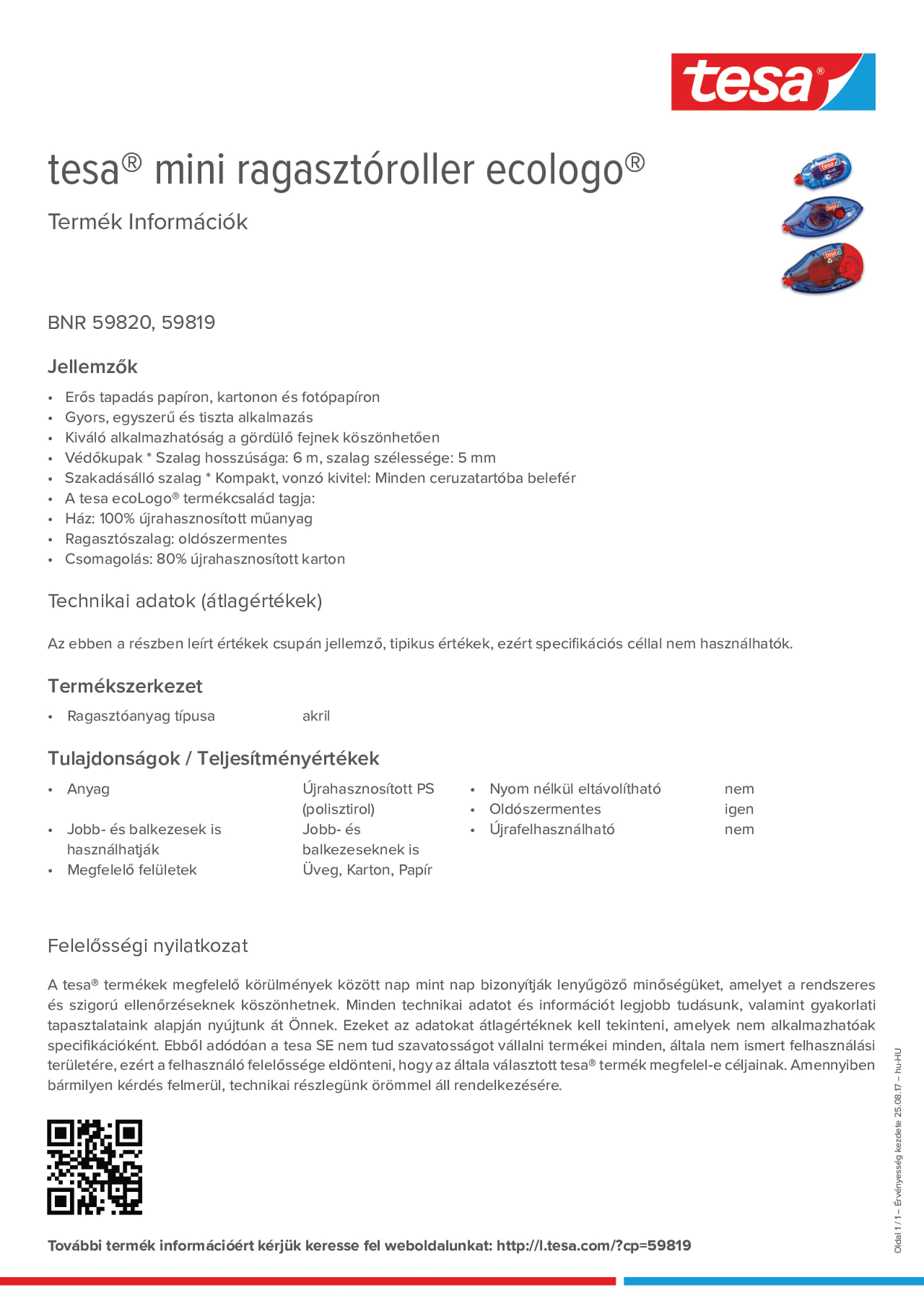 Product information_tesa® 59819_hu-HU