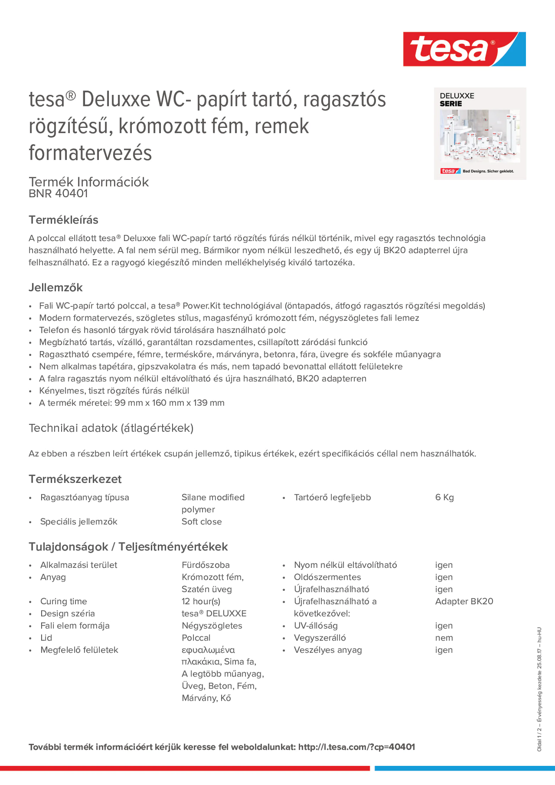 Product information_tesa® 40401_hu-HU