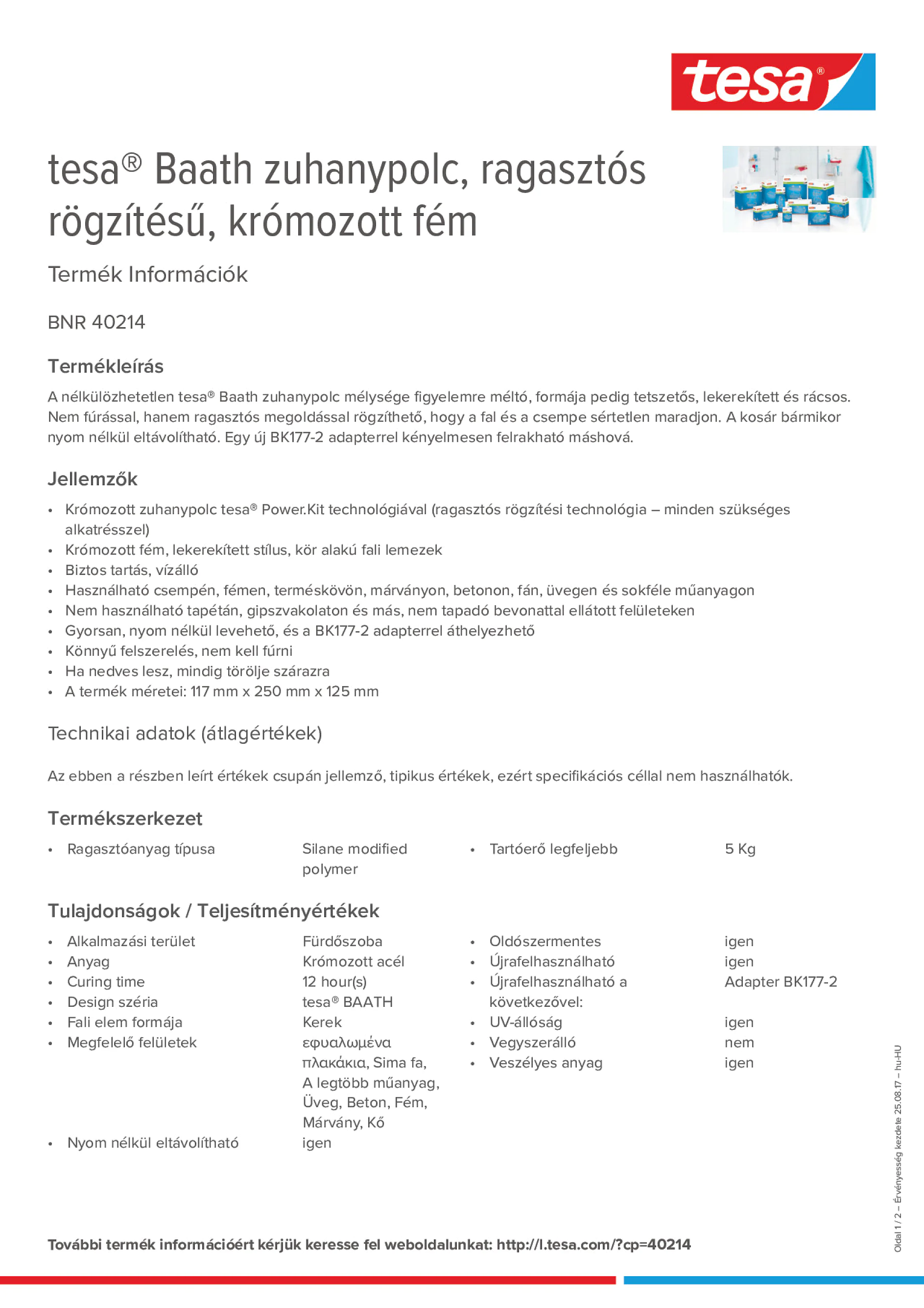 Product information_tesa® 40214_hu-HU