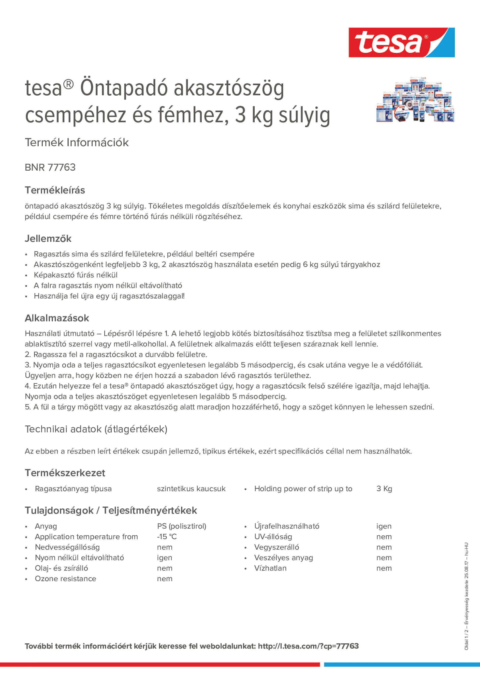 Product information_tesa® 77763_hu-HU