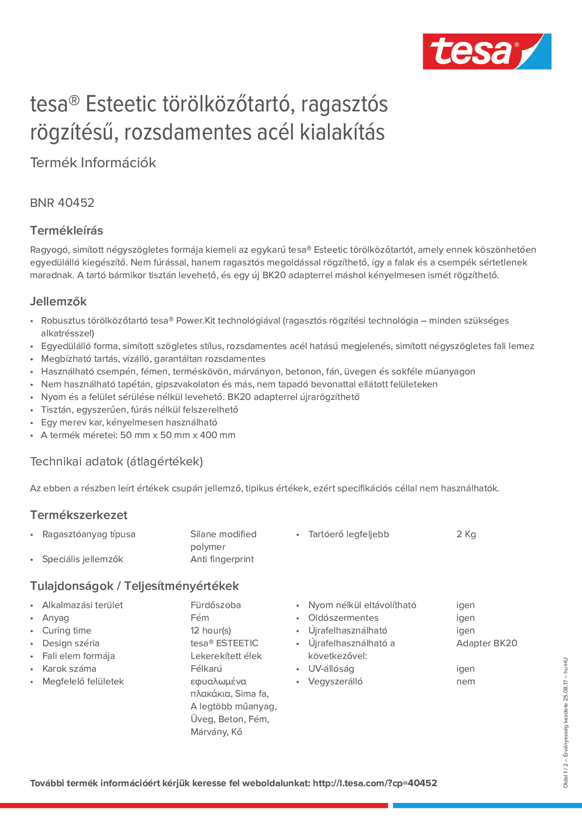 Product information_tesa® 40452_hu-HU
