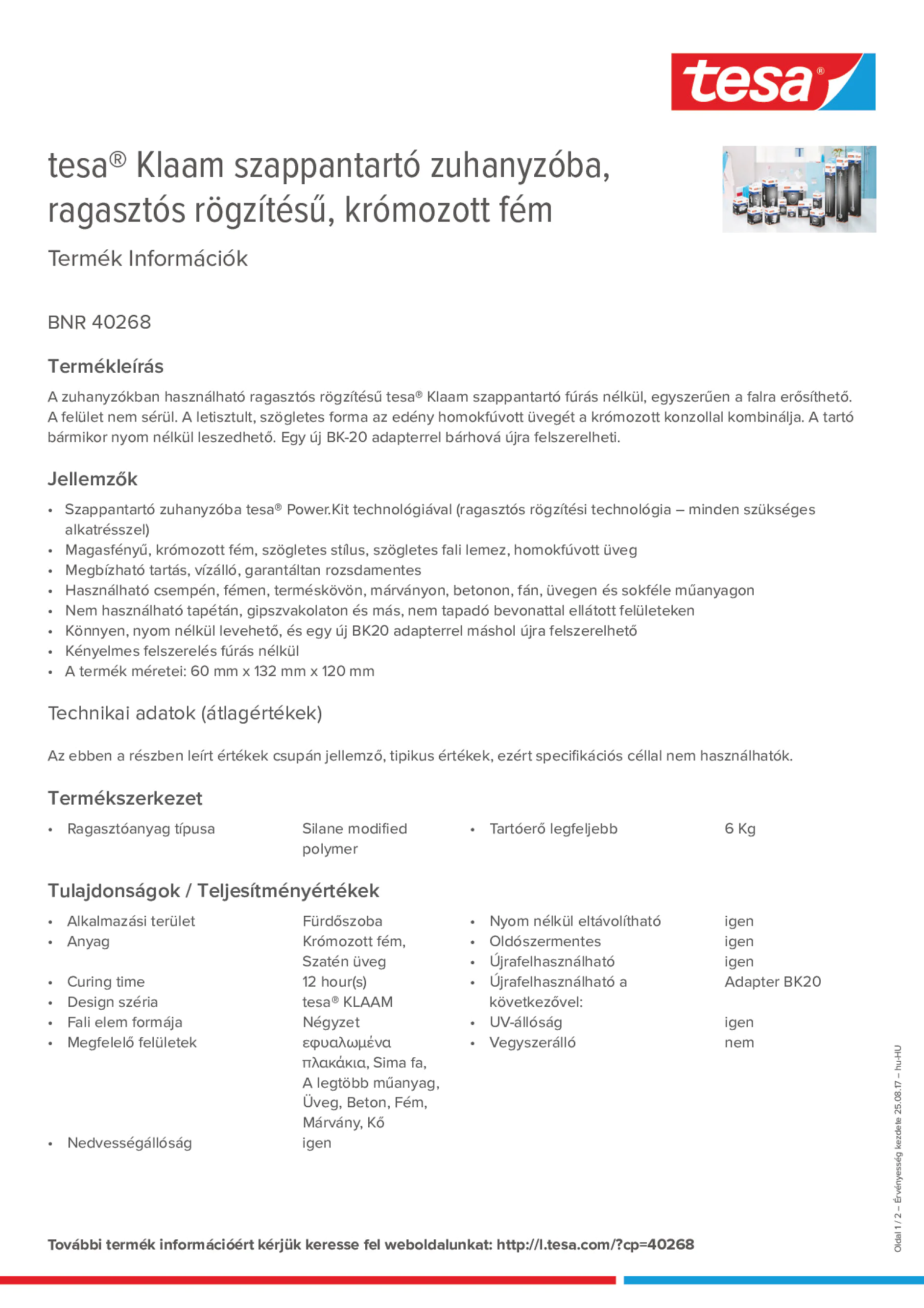 Product information_tesa® 40268_hu-HU