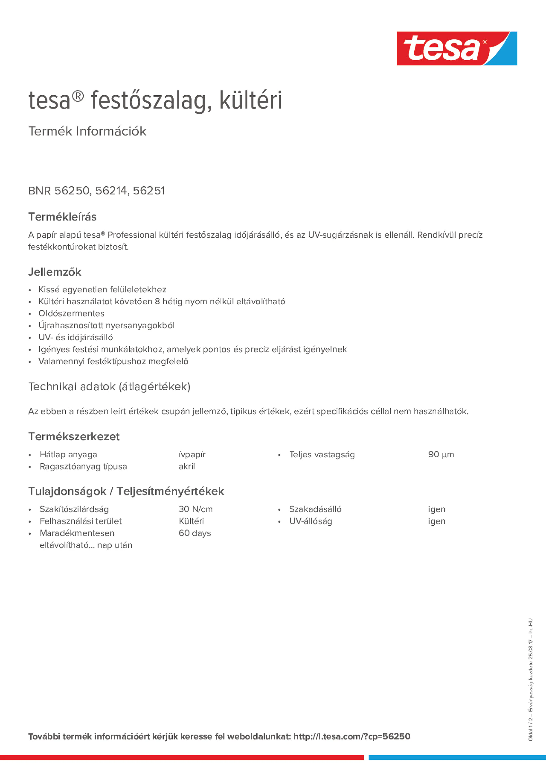 Product information_tesa® 56214_hu-HU