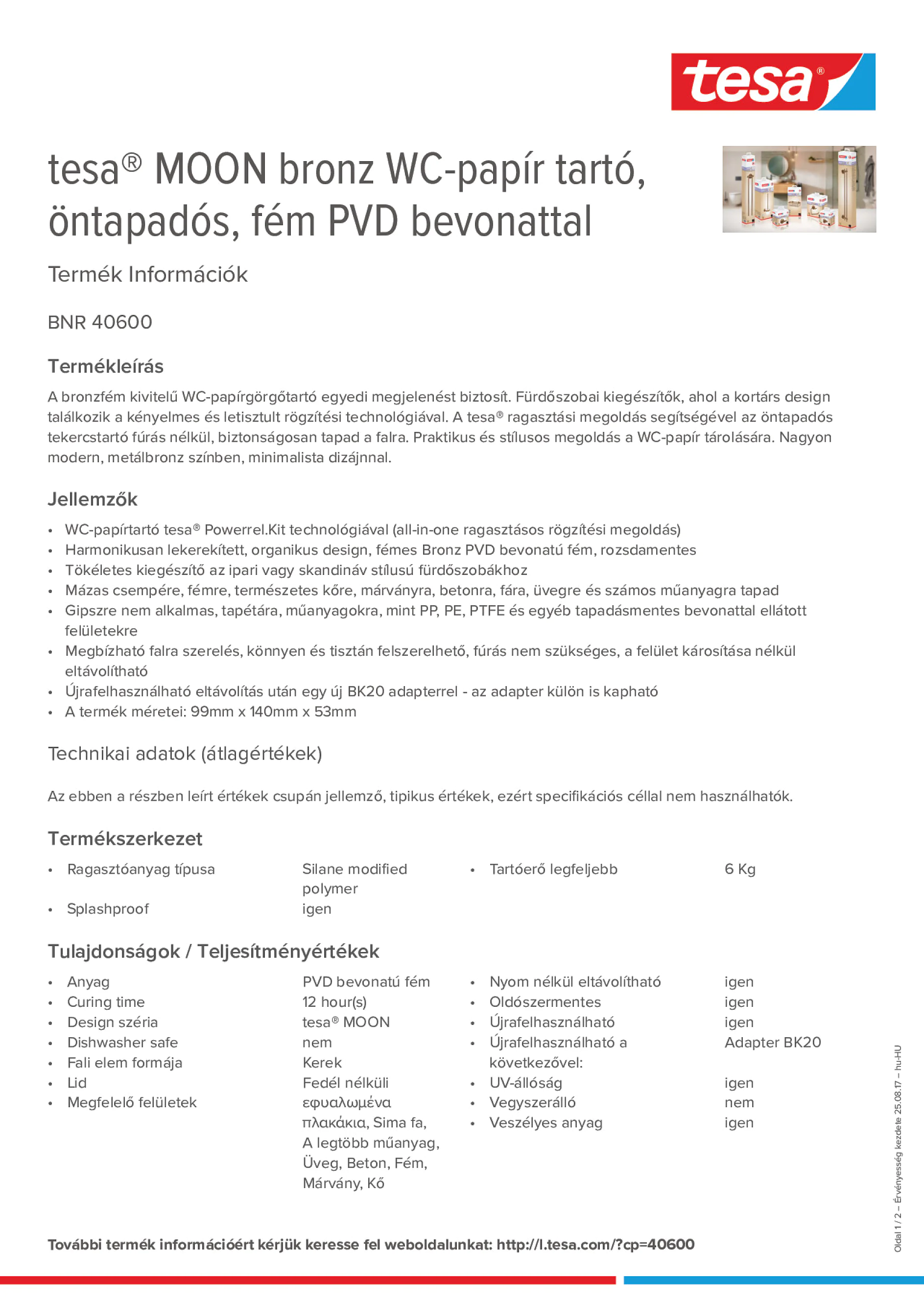 Product information_tesa® 40600_hu-HU