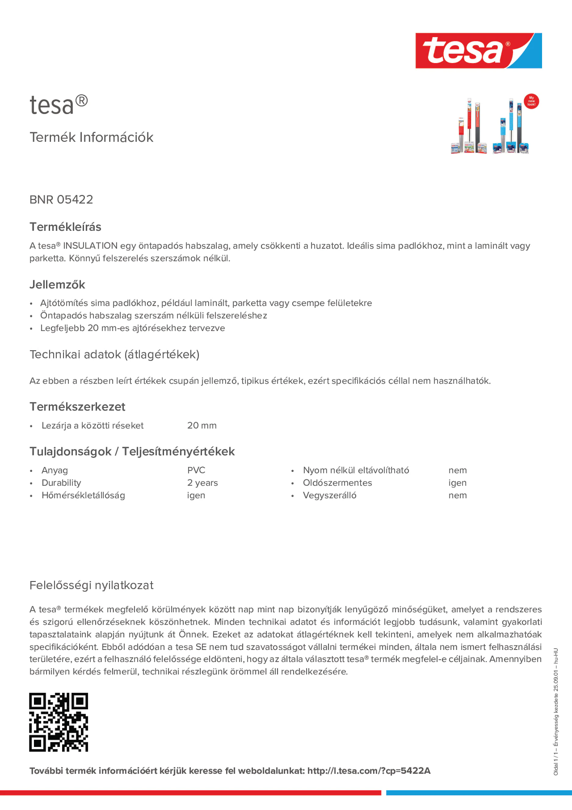 Product information_tesa® 05422_hu-HU