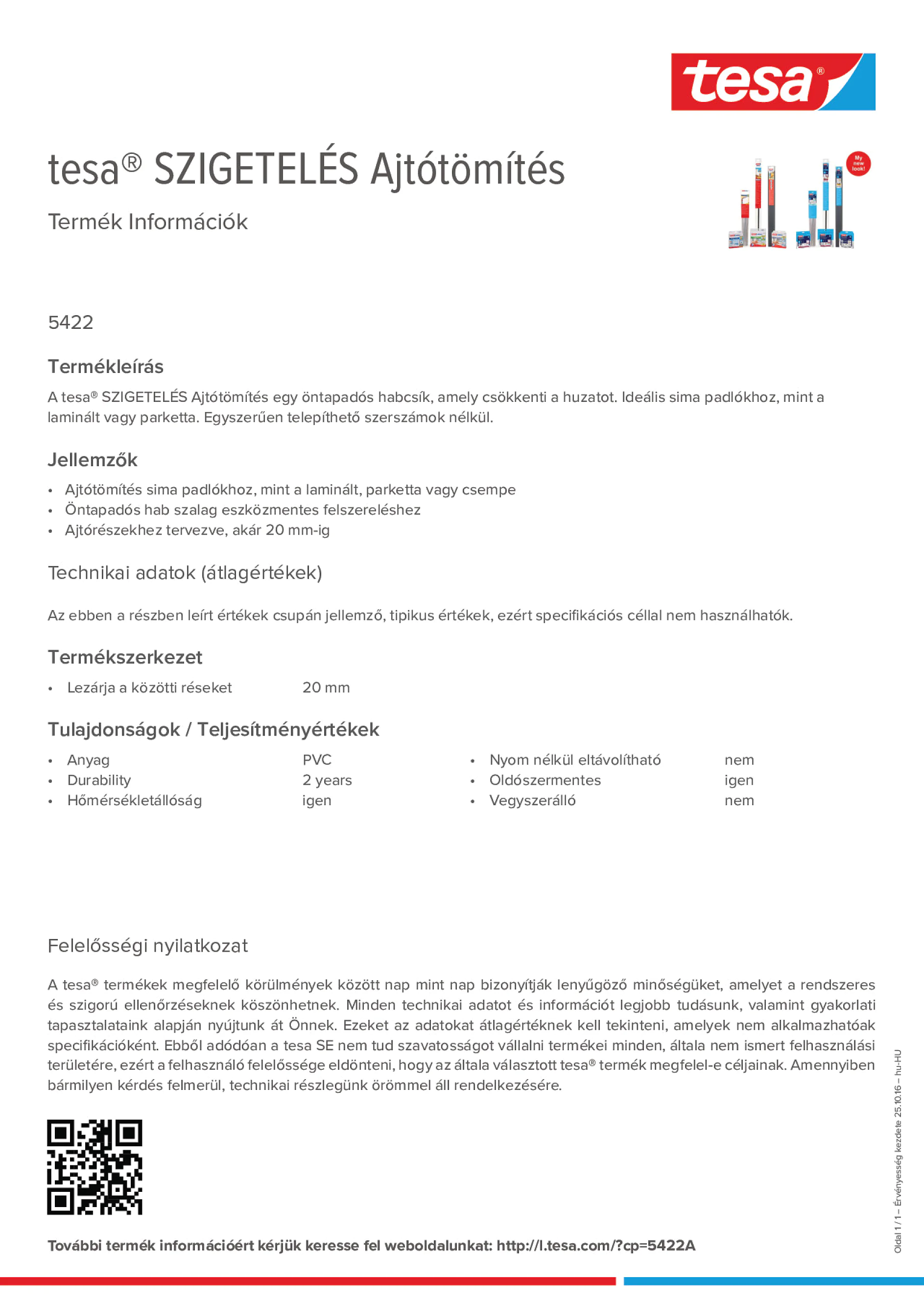 Product information_tesa® 05422_hu-HU