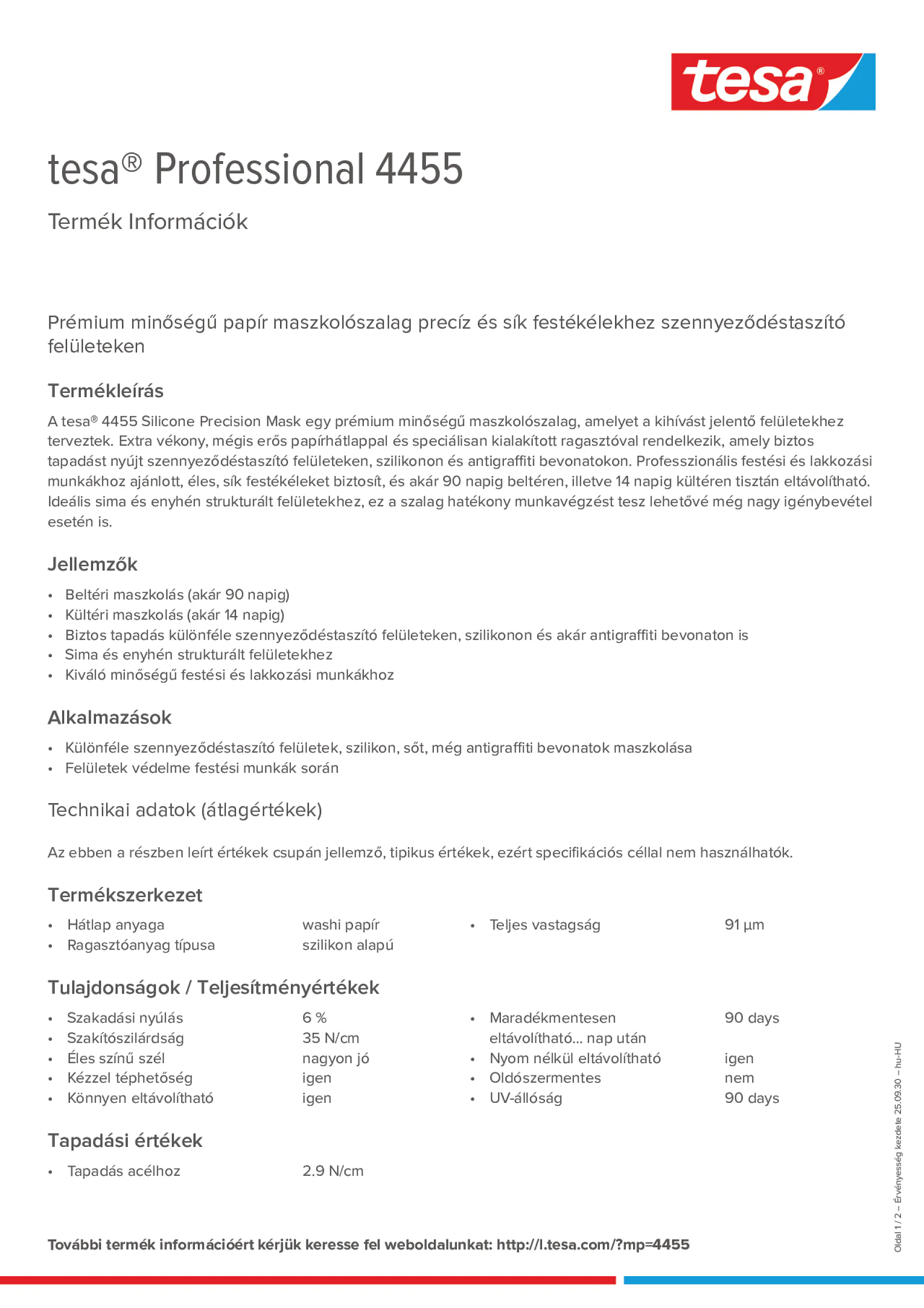 Product information_tesa® Professional 04455_hu-HU