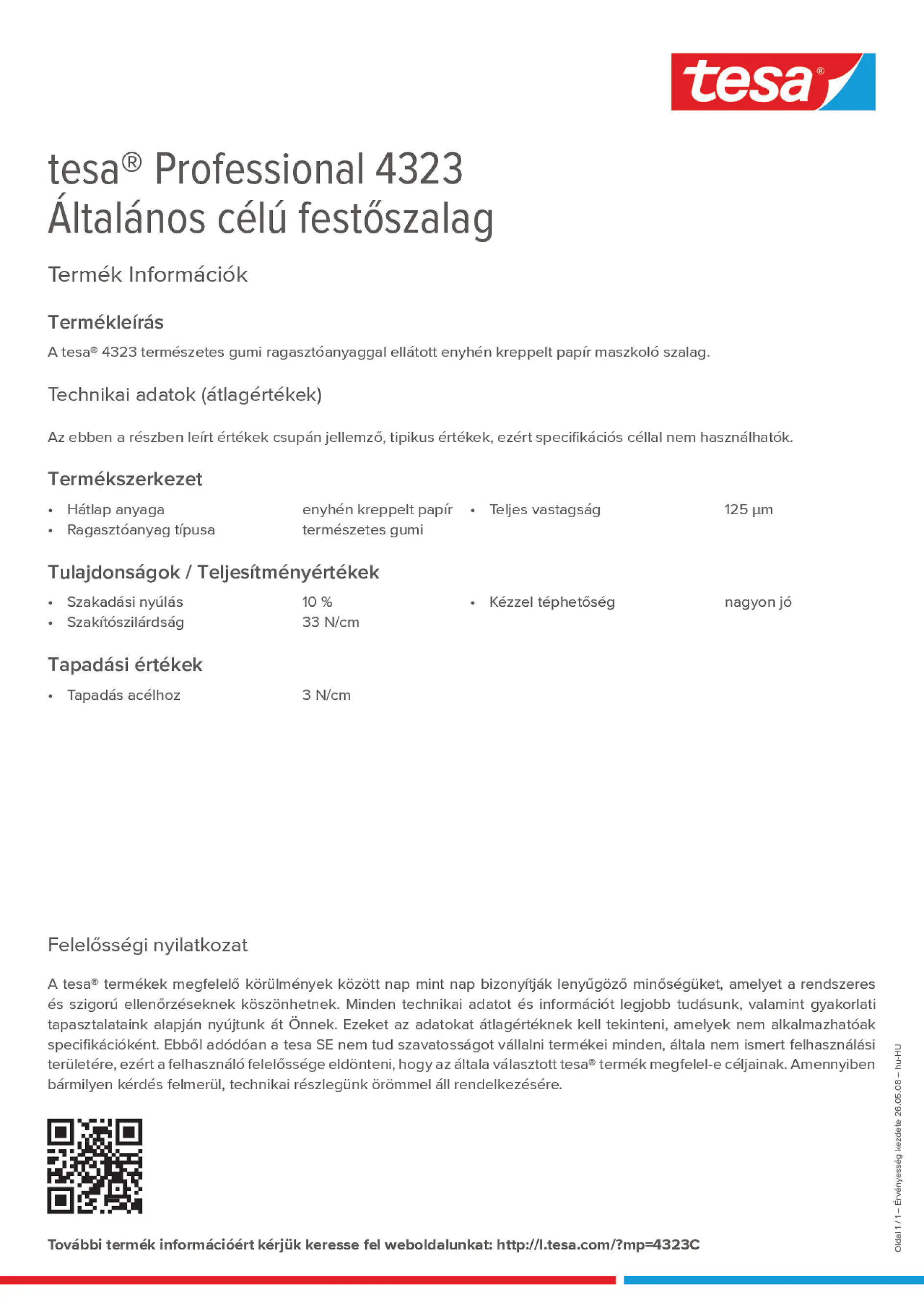 Product information_tesa® Professional 04323_hu-HU
