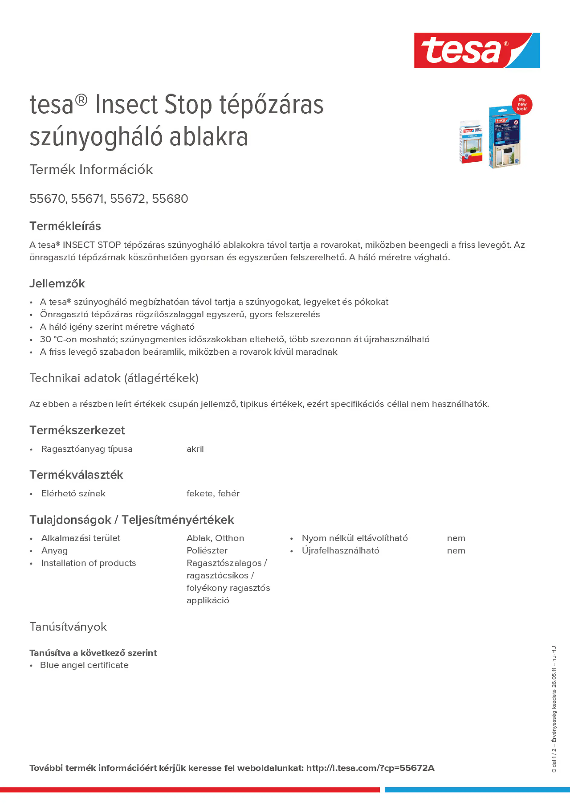 Product information_tesa® 55672A_hu-HU