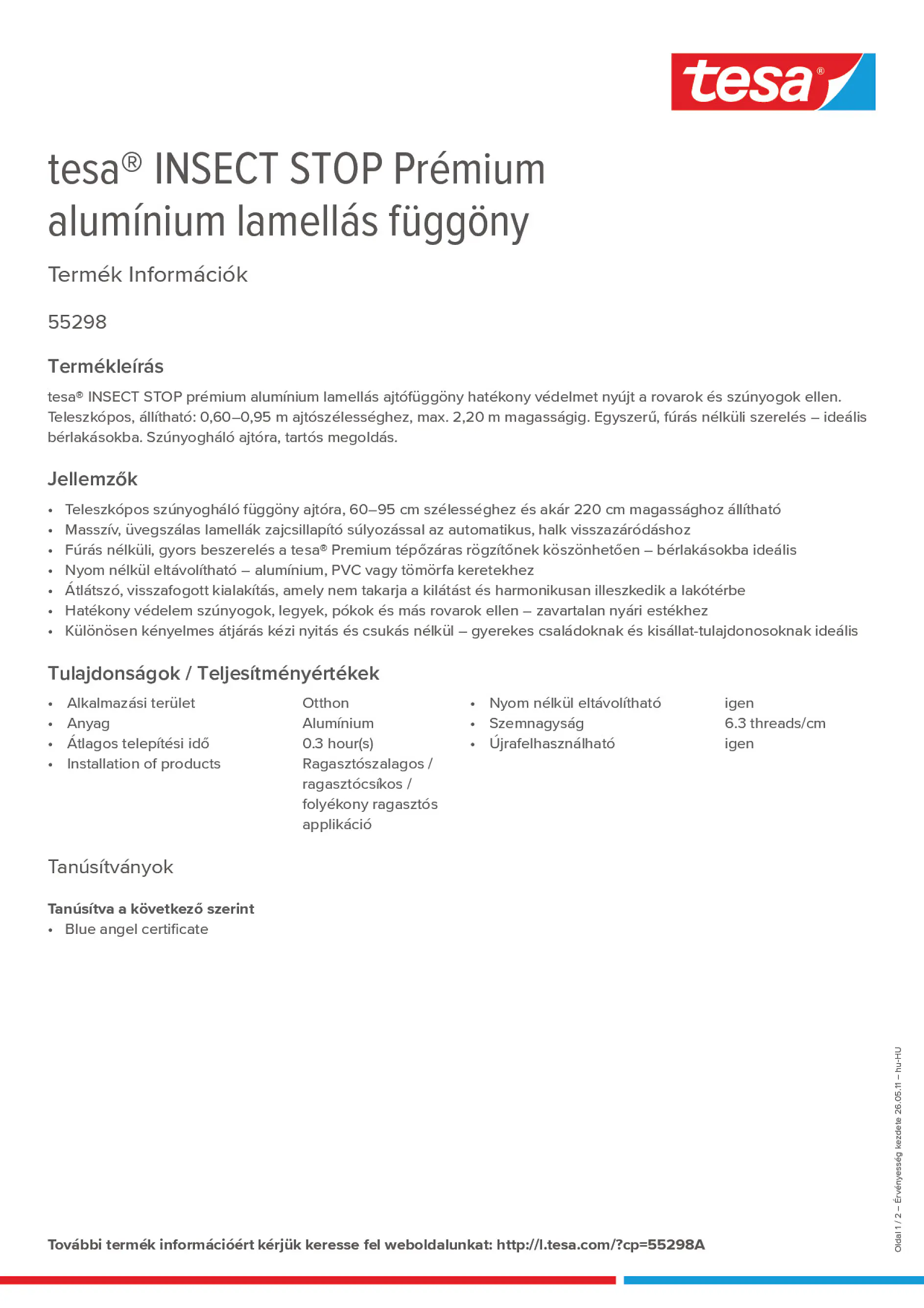 Product information_tesa® 55298A_hu-HU