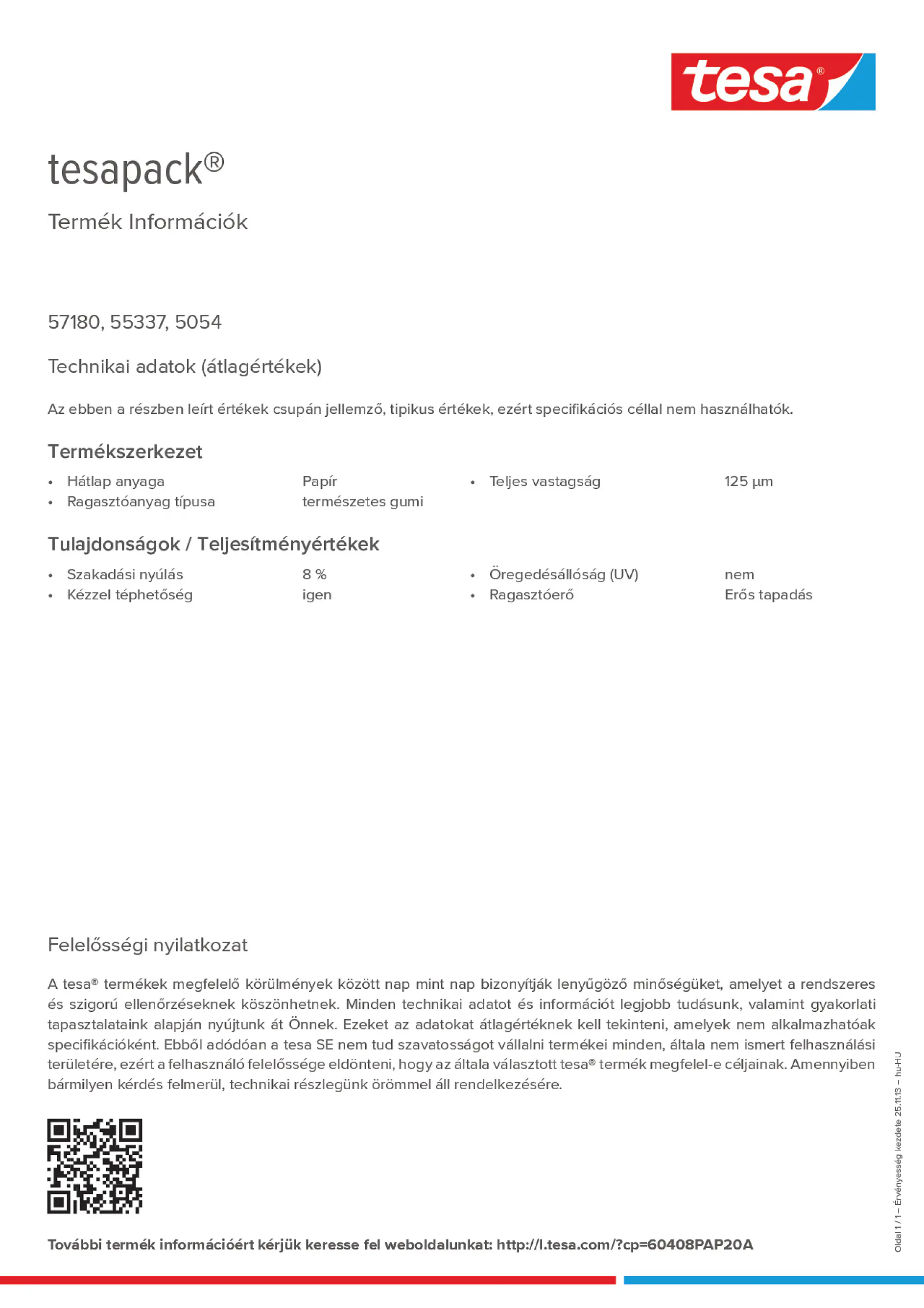Product information_tesapack® 60408PAP20A_hu-HU