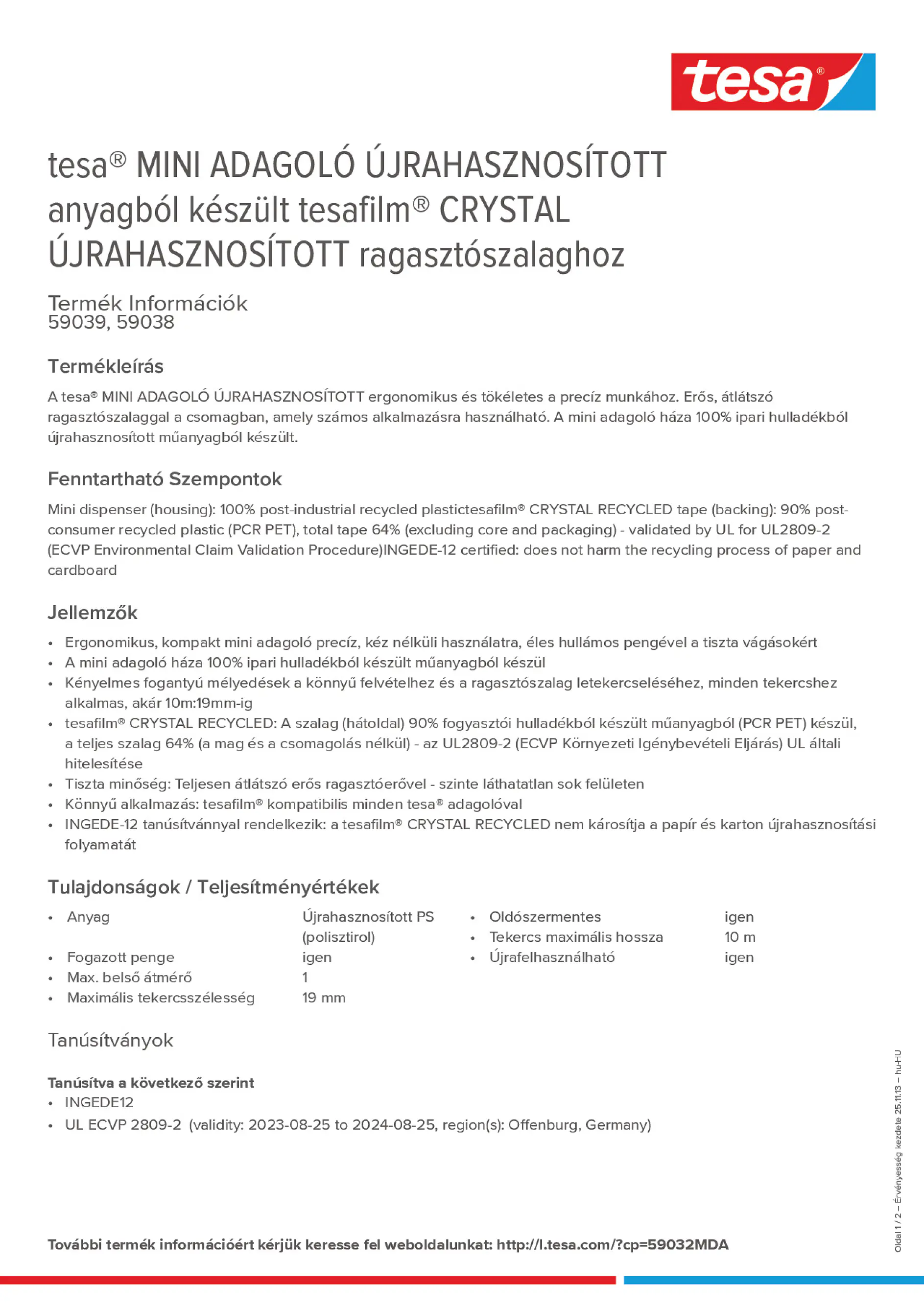 Product information_tesa® 59032MDA_hu-HU