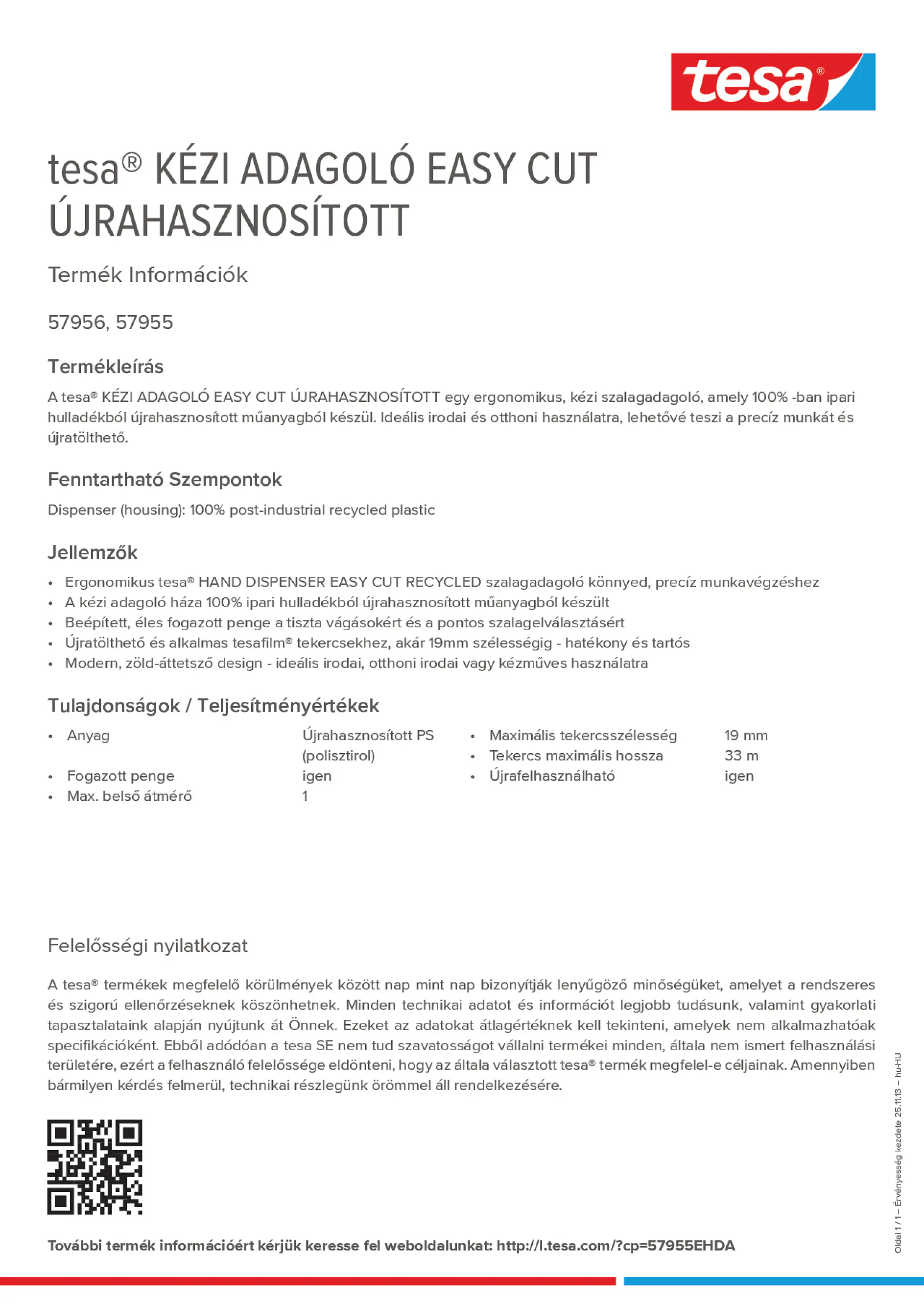 Product information_tesa® 57955EHDA_hu-HU