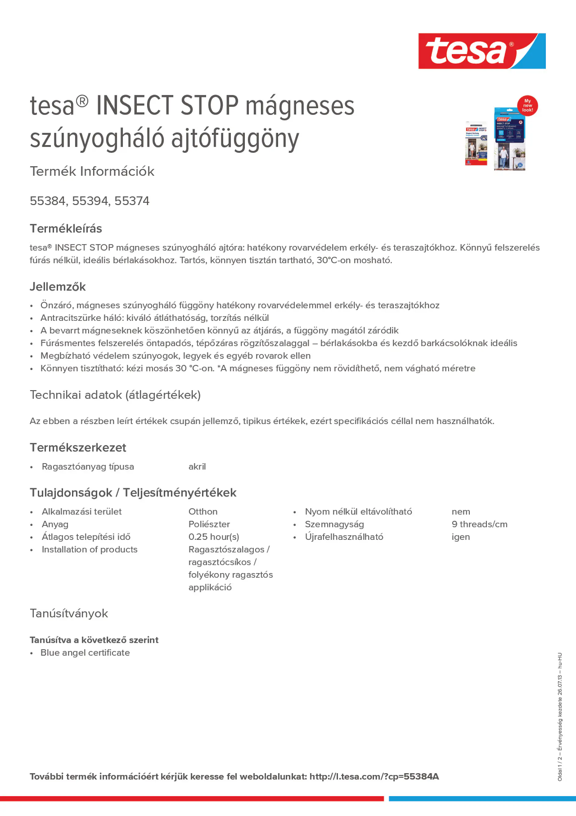 Product information_tesa® 55384A_hu-HU