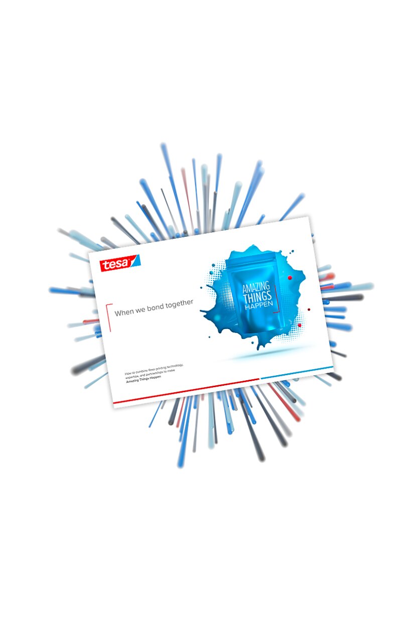 A 3D-rendered image of a card displaying the text Vape and travel together with an abstract blue splash design. The card is surrounded by radial blue lines emanating outward on a black background, securely held in place with tesa tape. (This text has been generated by AI)