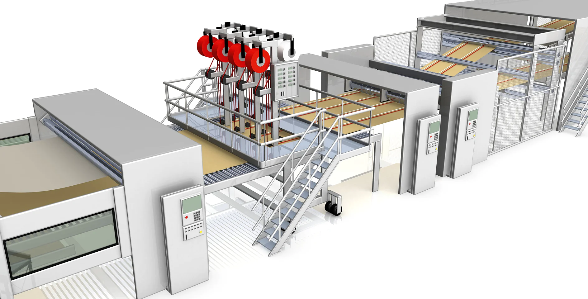 Nastro di design in linea applicazione ondulatore