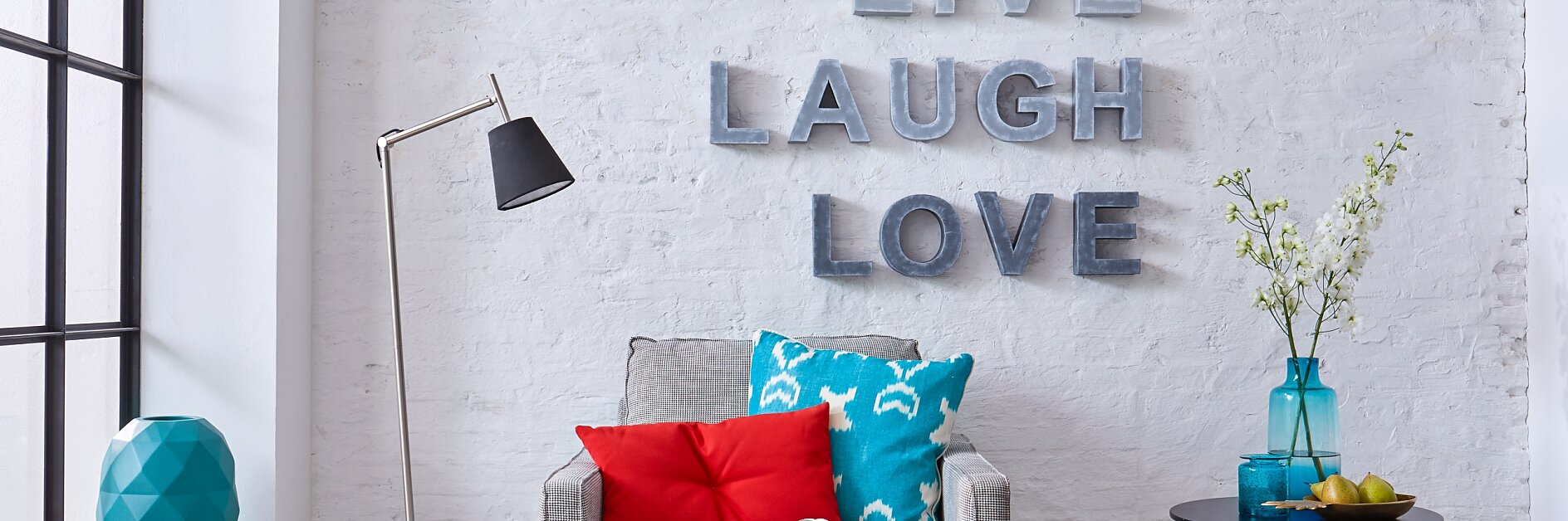 Create your own wall letters in the shabby chic look!