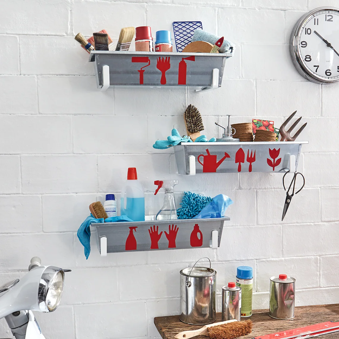 DIY garage storage boxes