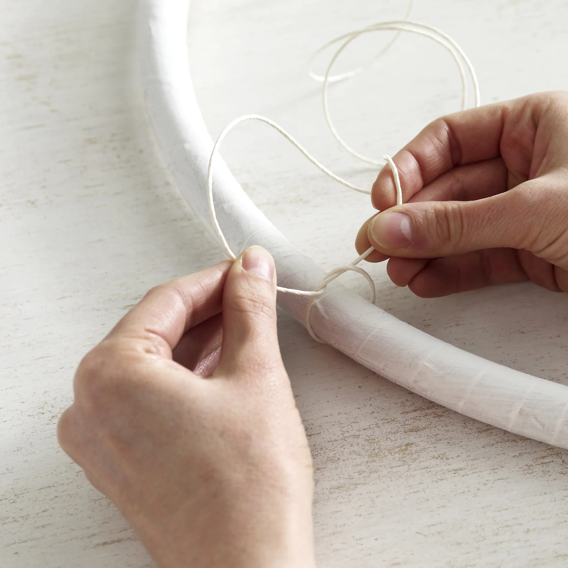 Step 6: Attach a loop to hang up the christmas tree