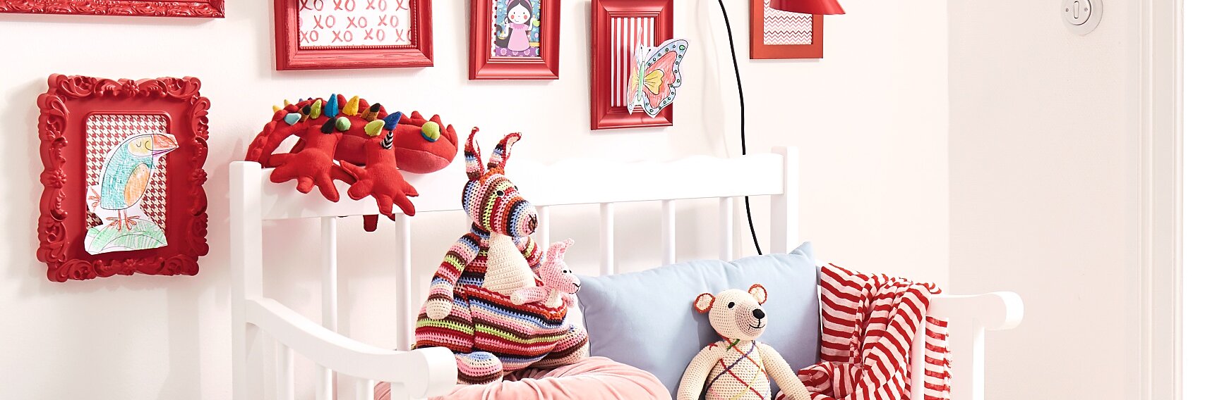 Let the kids enjoy their own DIY gallery wall!