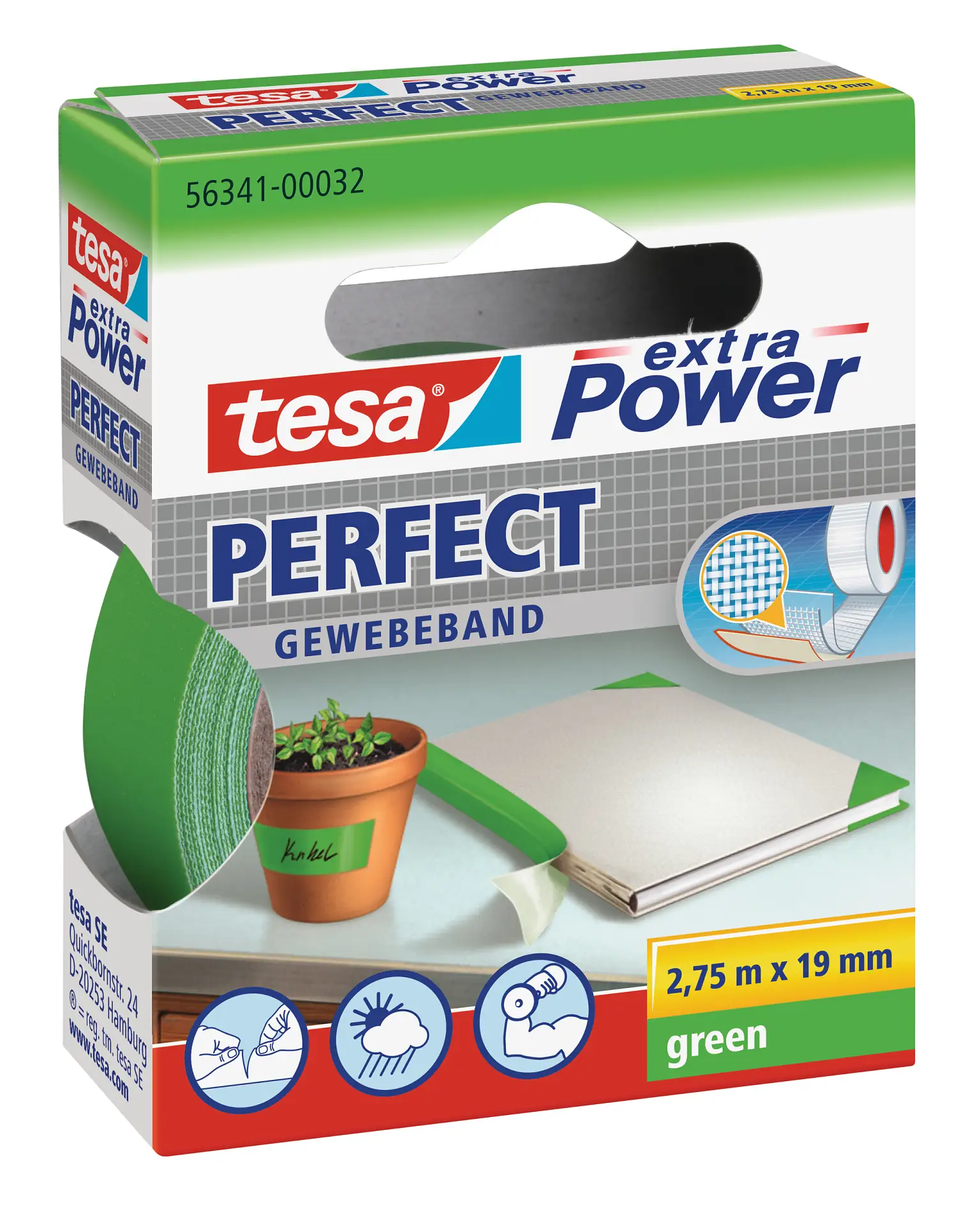 tesa trendpapier 8 / Idee 1: Girlande / tesa extra Power® Perfect Gewebeband
