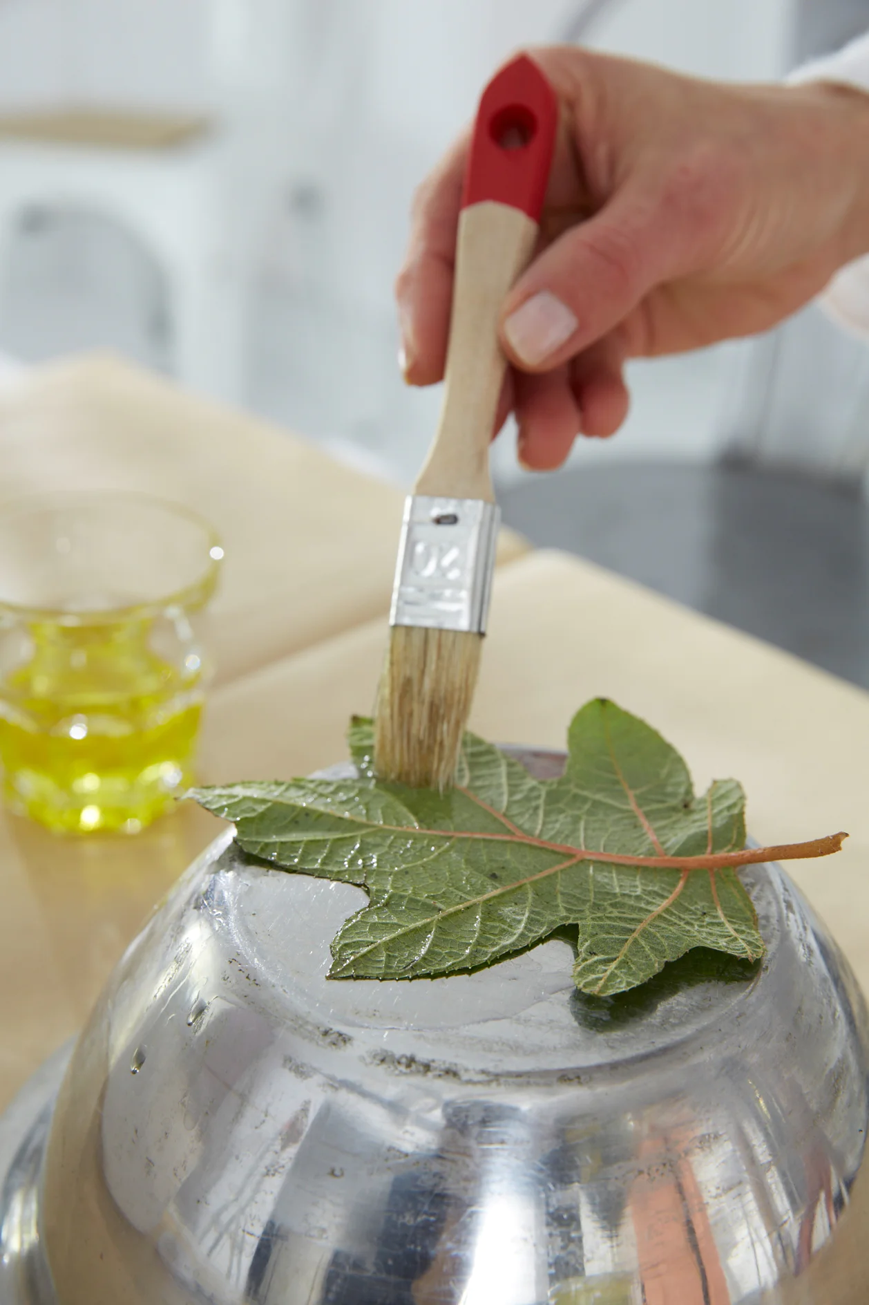 DIY Autumn Concrete Bowl Step 2